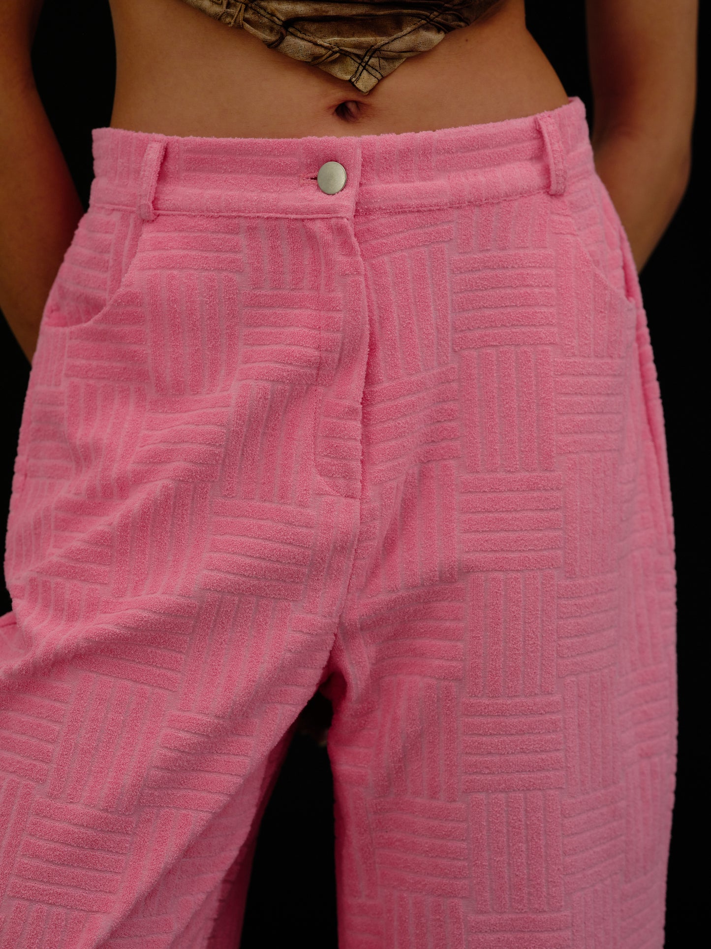 Toweling Trousers, Cherry Blossom