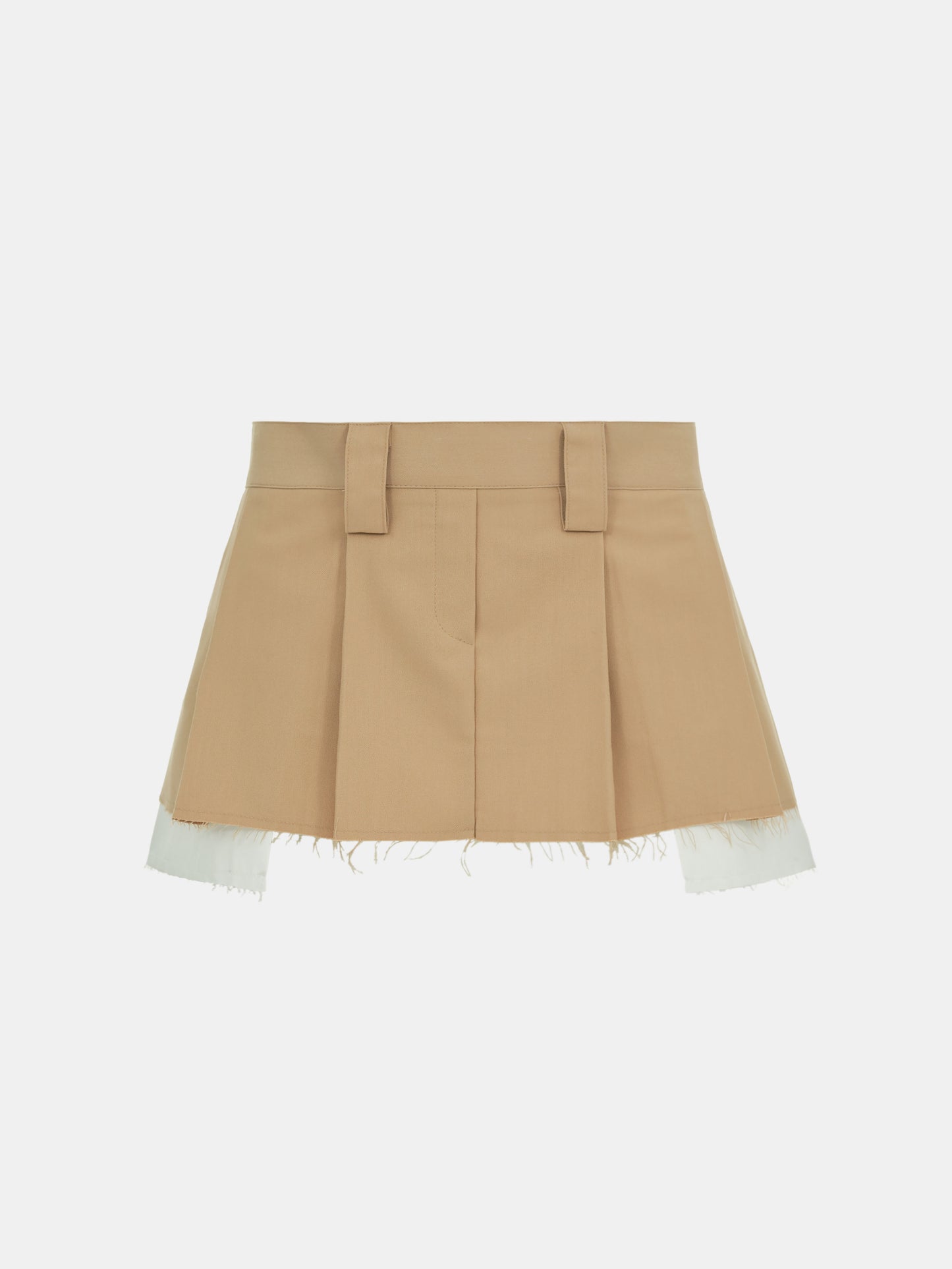 Low Rise Layer Micro Skirt, Sandy Brown