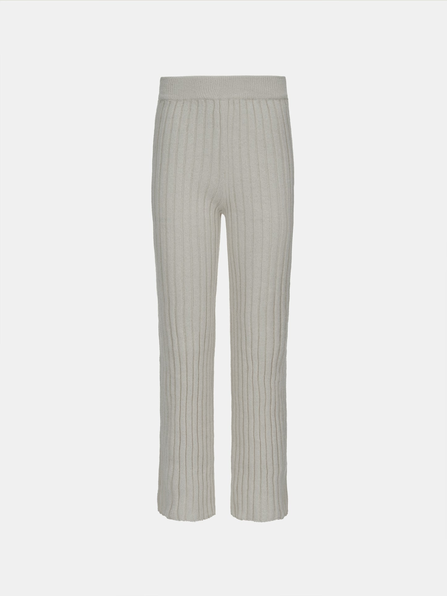 High-Rise Rib Knit Pants, Willow
