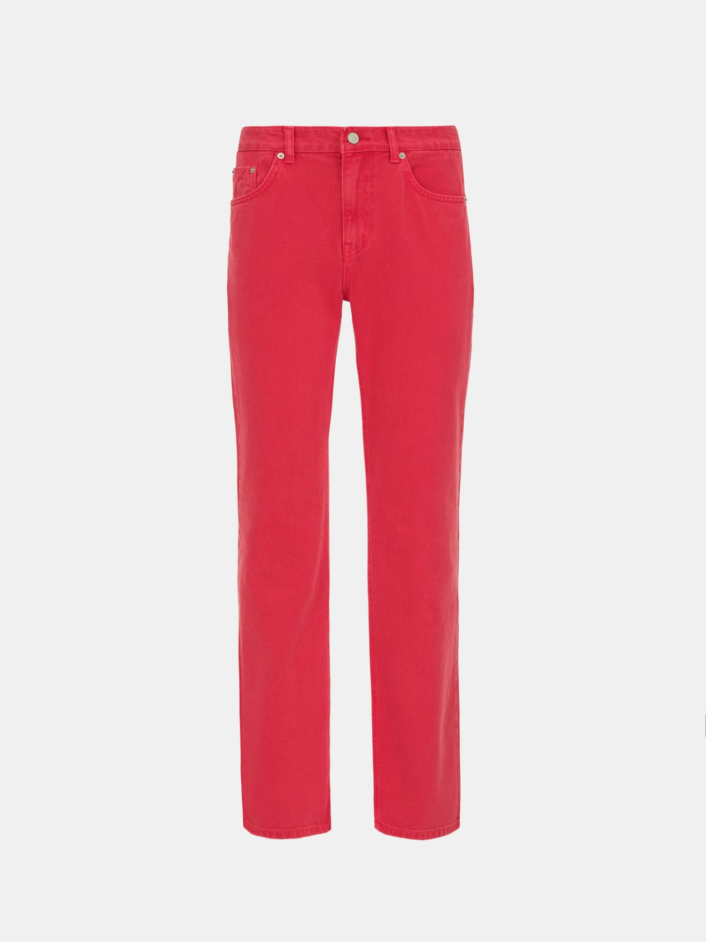 Low Rise Garment-Dyed Jeans, Radish