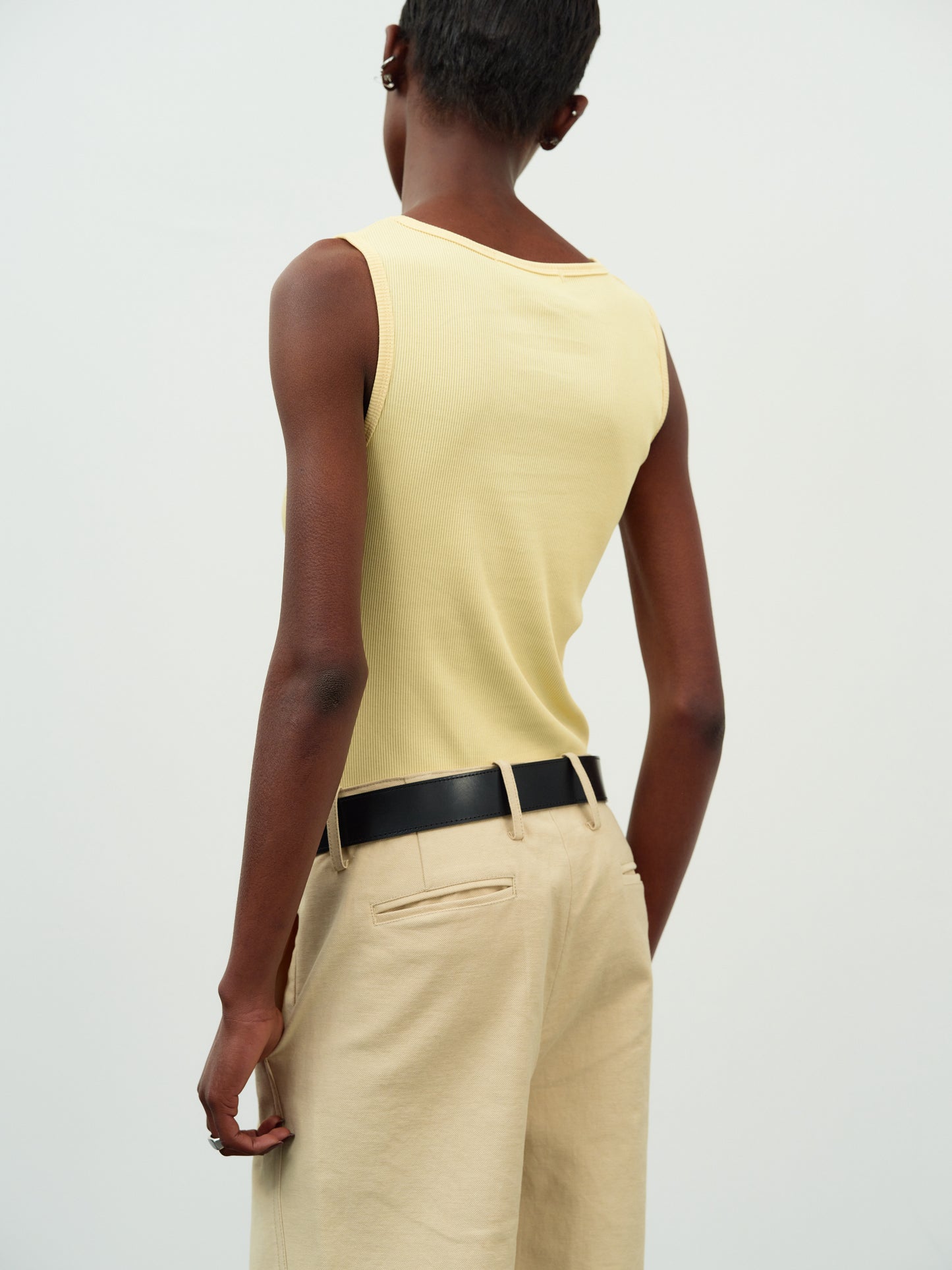 'Ironically Hot' Rib Tank, Yellow