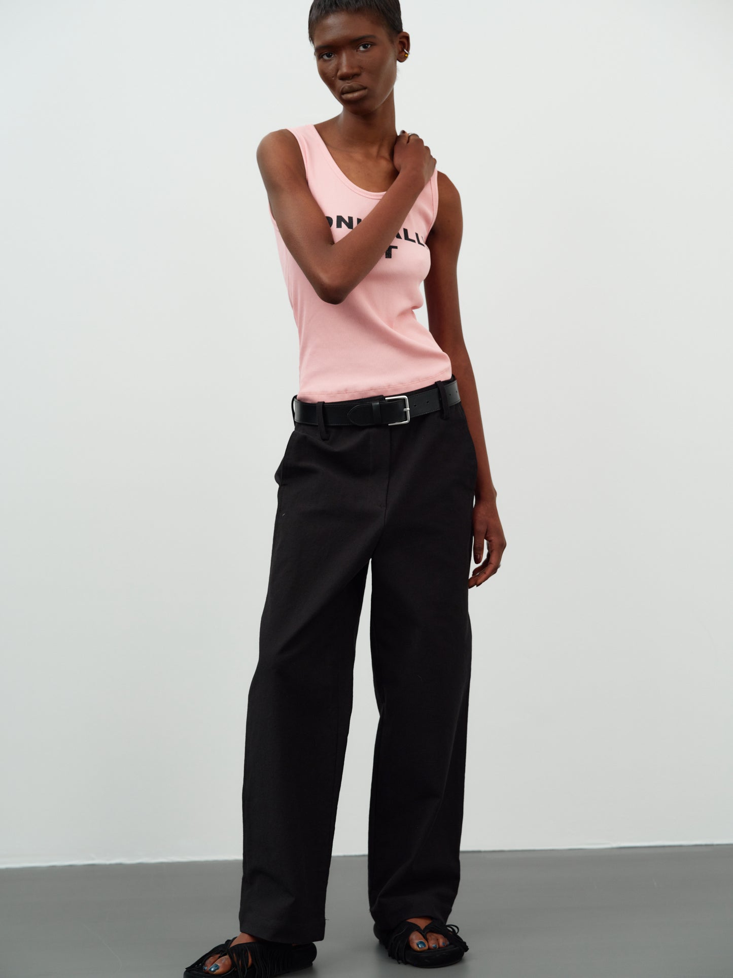 'Ironically Hot' Rib Tank, Pink