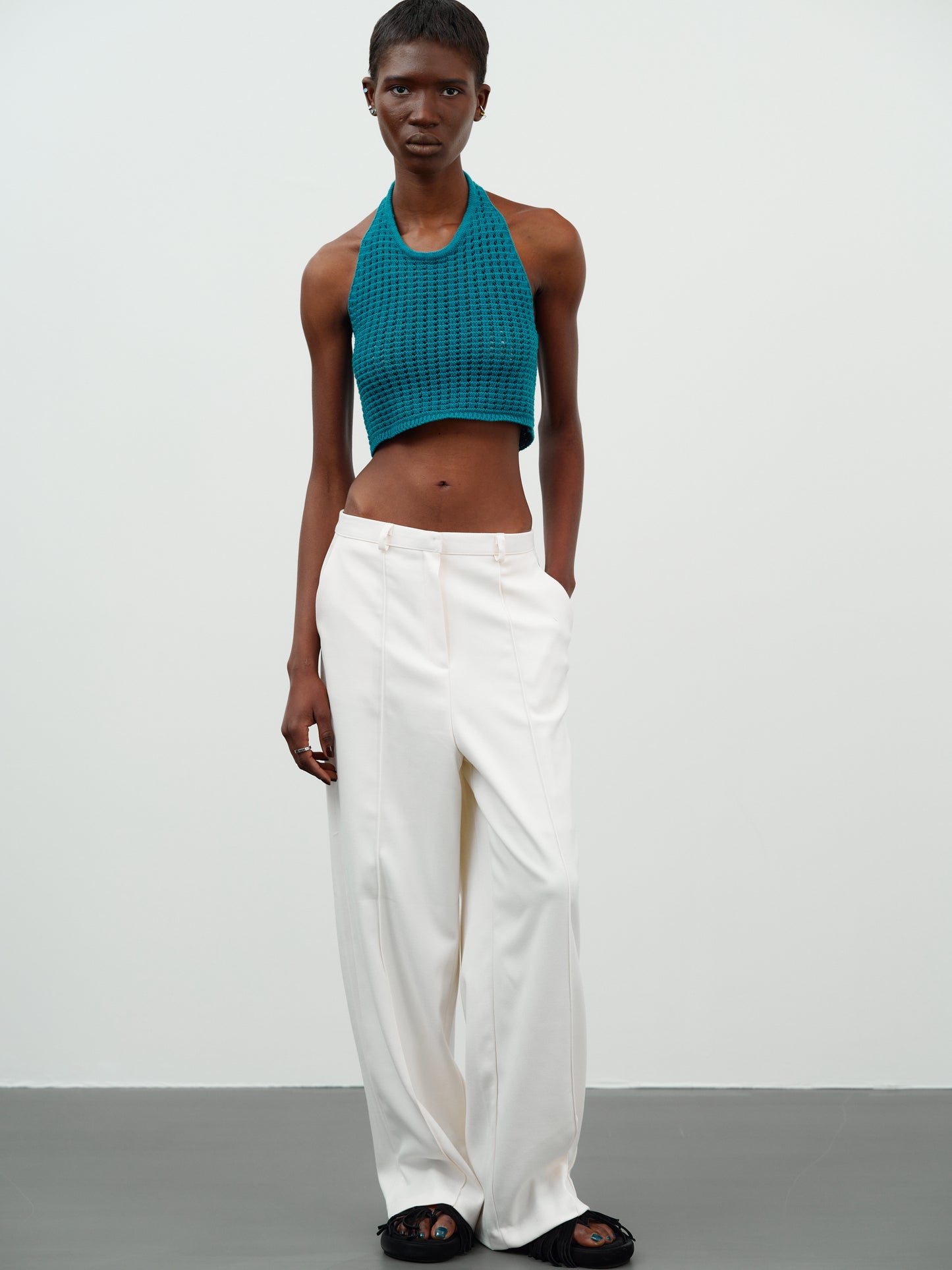 Straight Suit Pants, Ivory