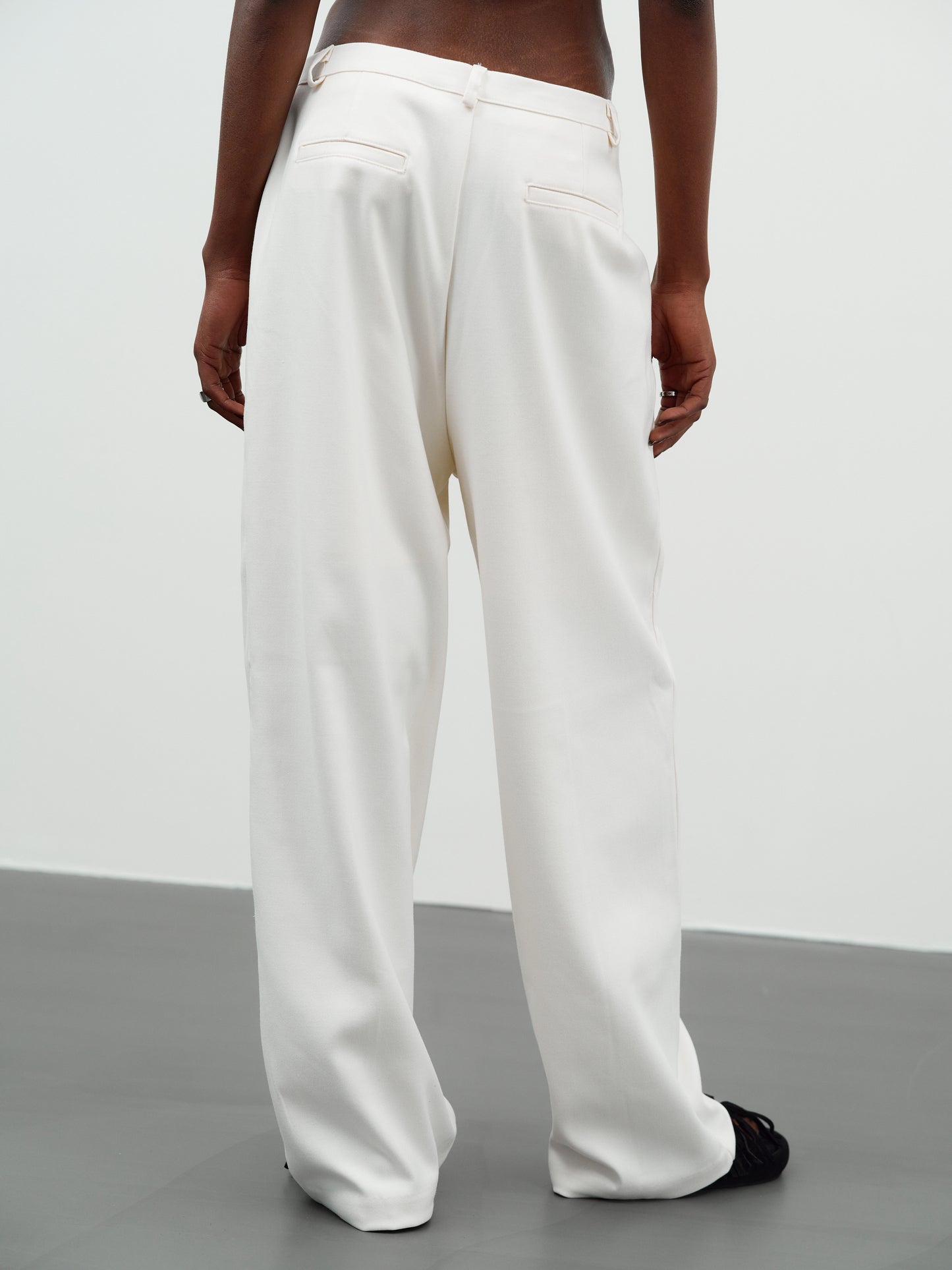 Straight Suit Pants, Ivory