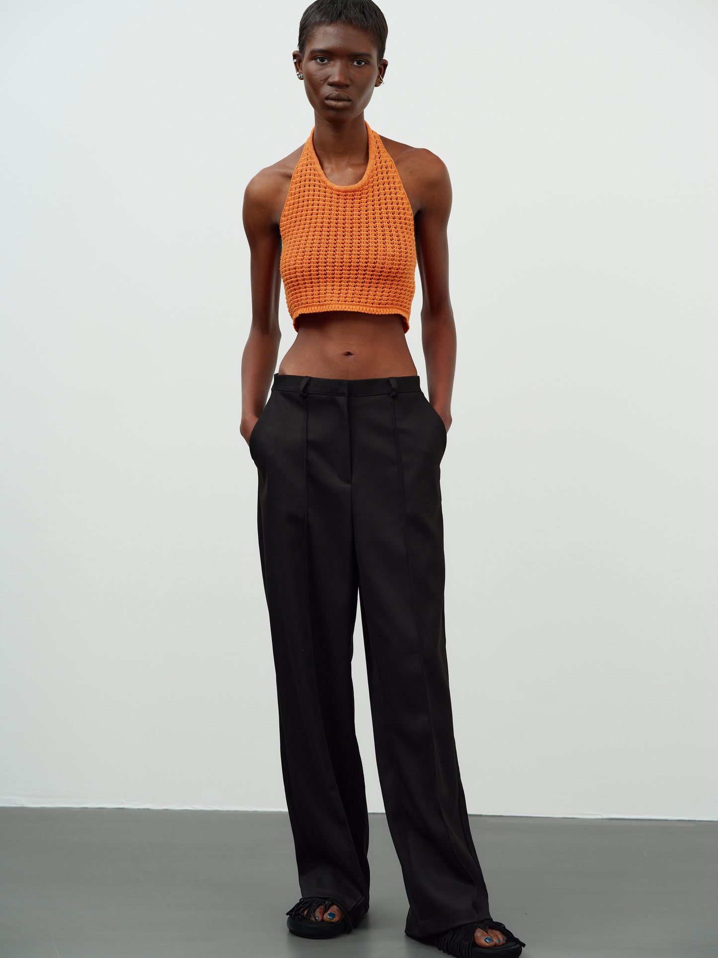 Straight Suit Pants, Onyx