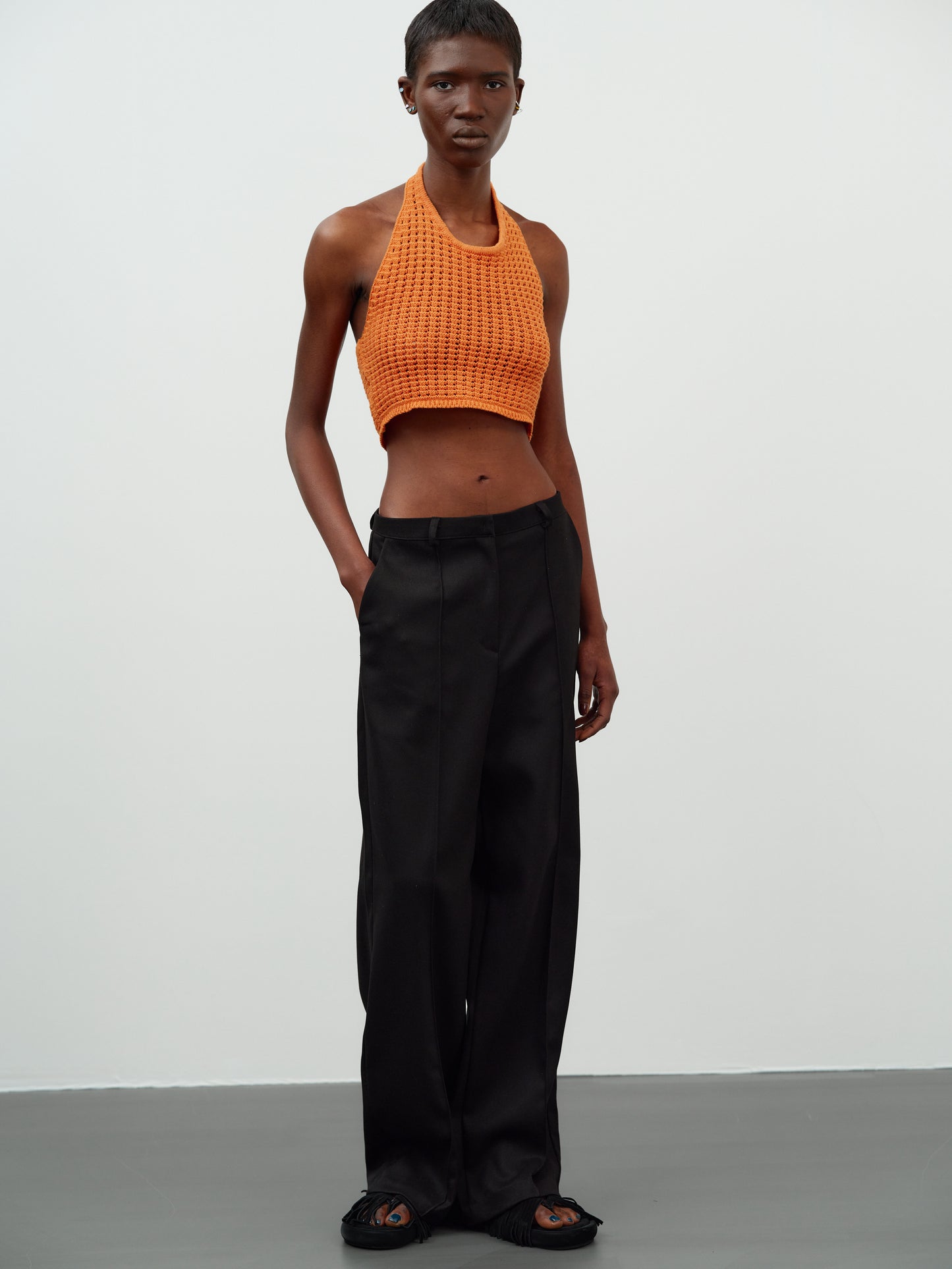 Straight Suit Pants, Onyx