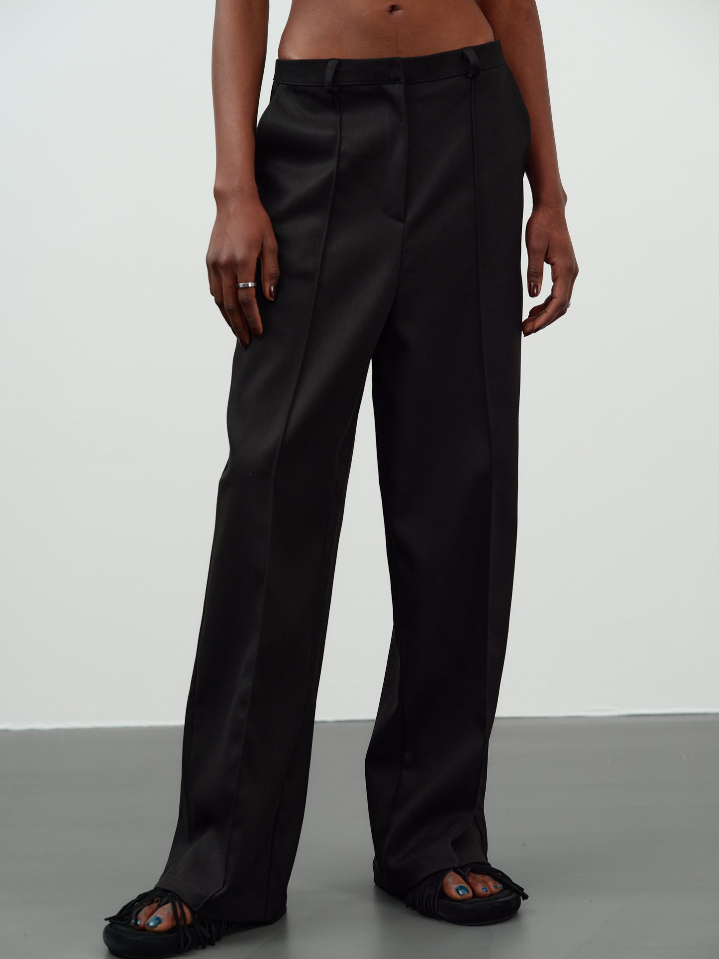 Straight Suit Pants, Onyx