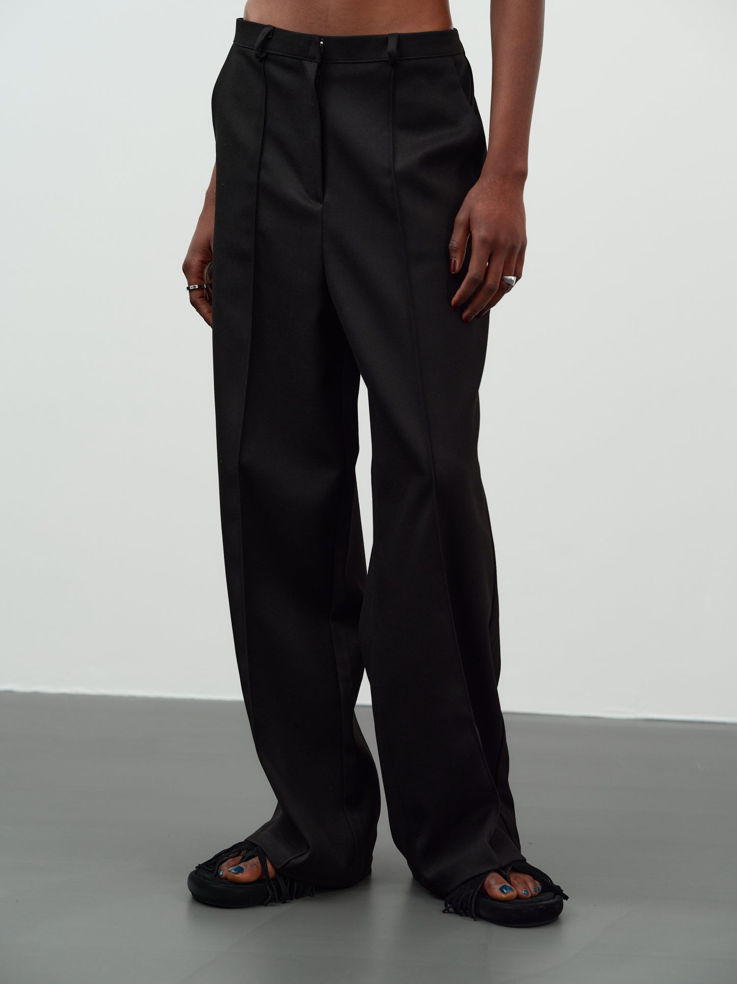 Straight Suit Pants, Onyx