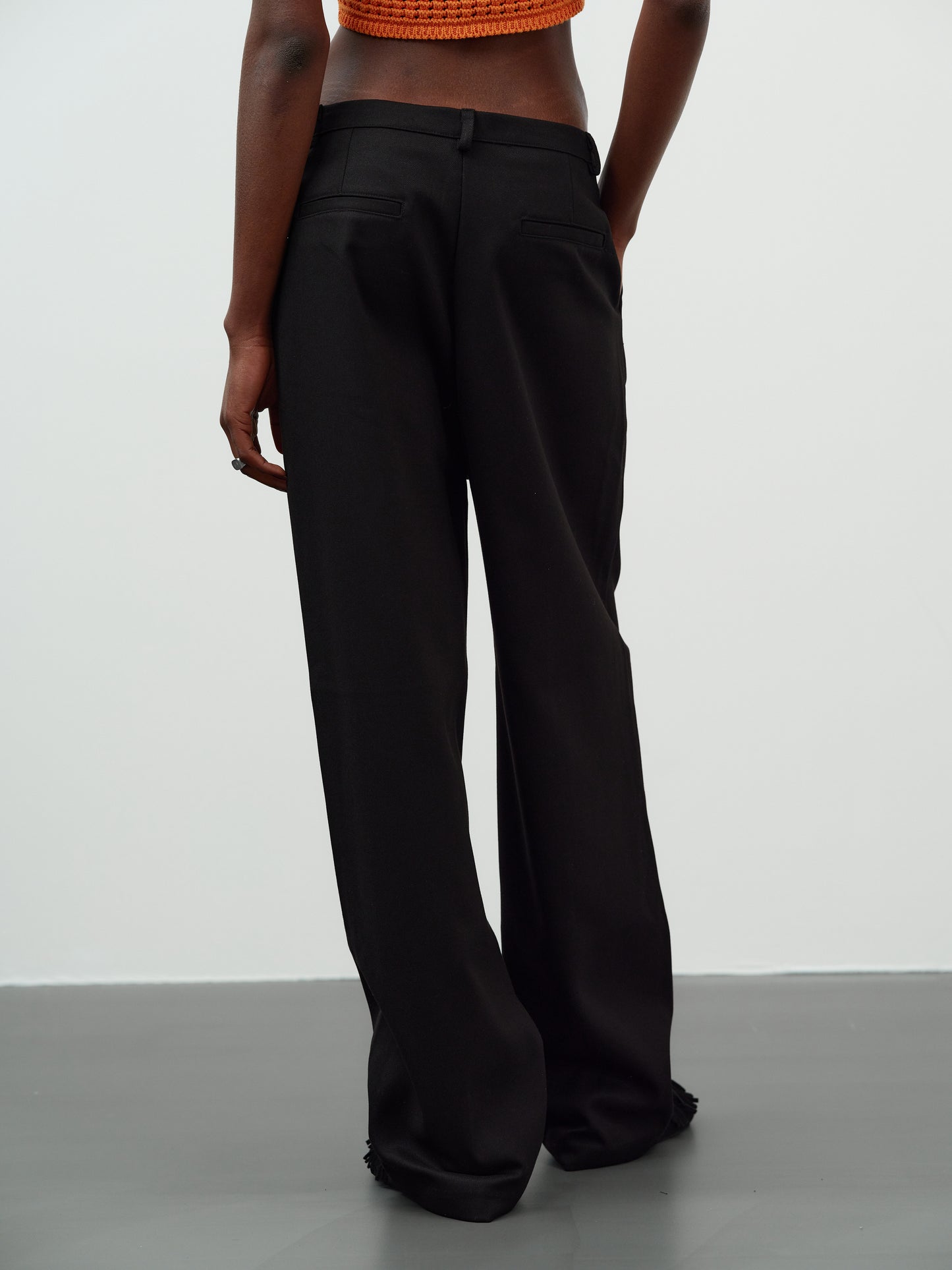 Straight Suit Pants, Onyx