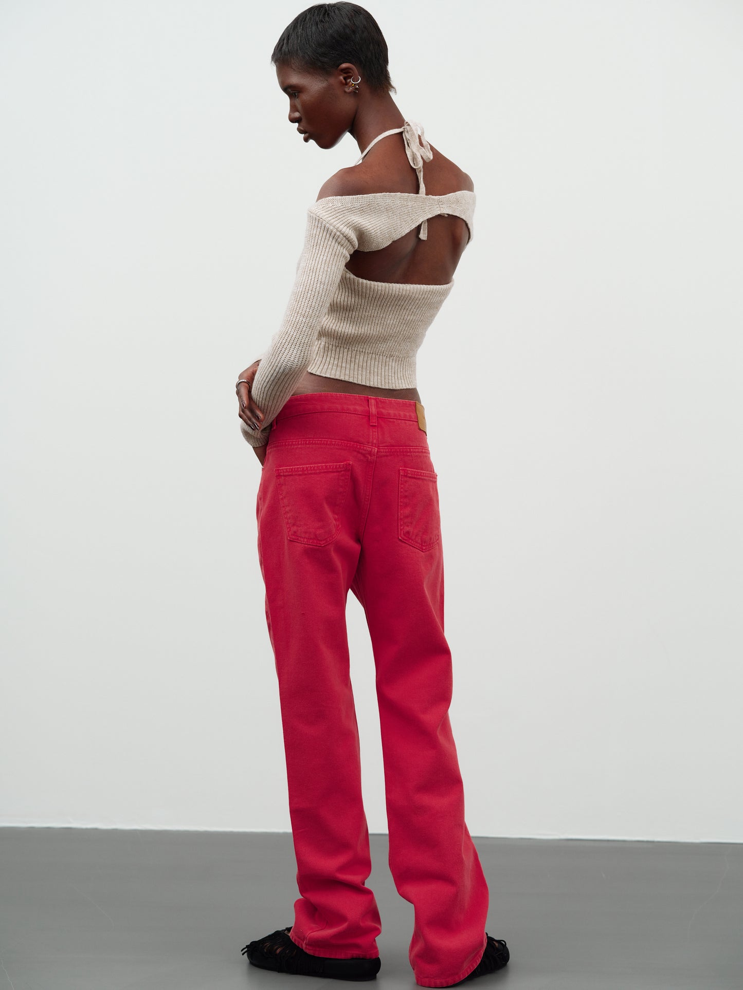Overlay Knit Shrug Set, Toast