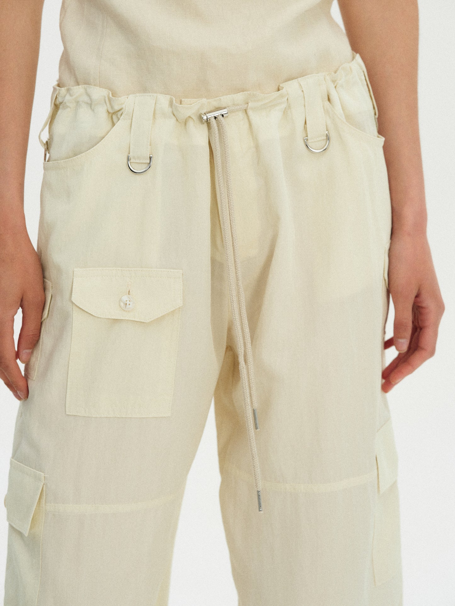 Parachute Cargo Trousers, Buttermilk
