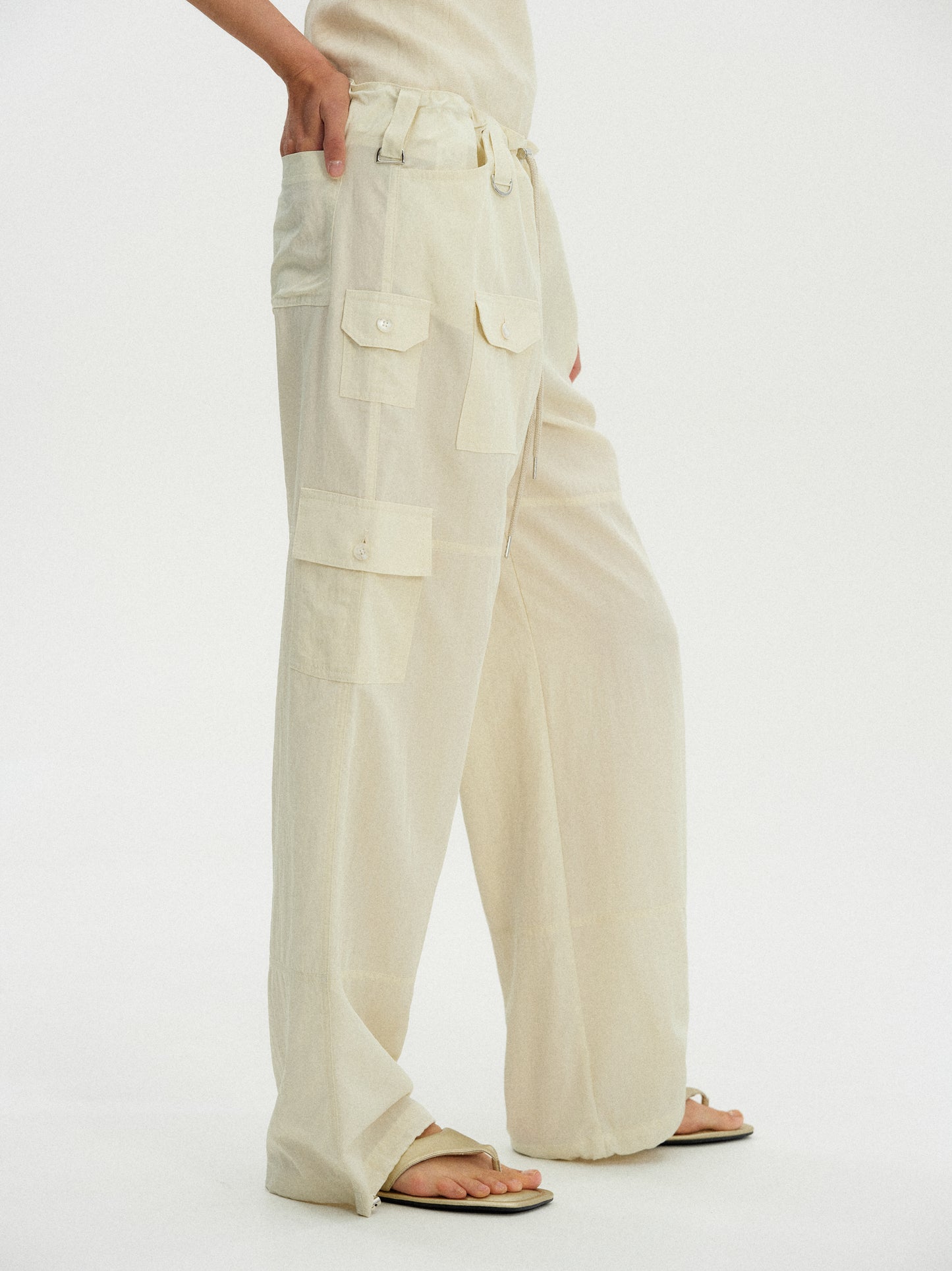 Parachute Cargo Trousers, Buttermilk