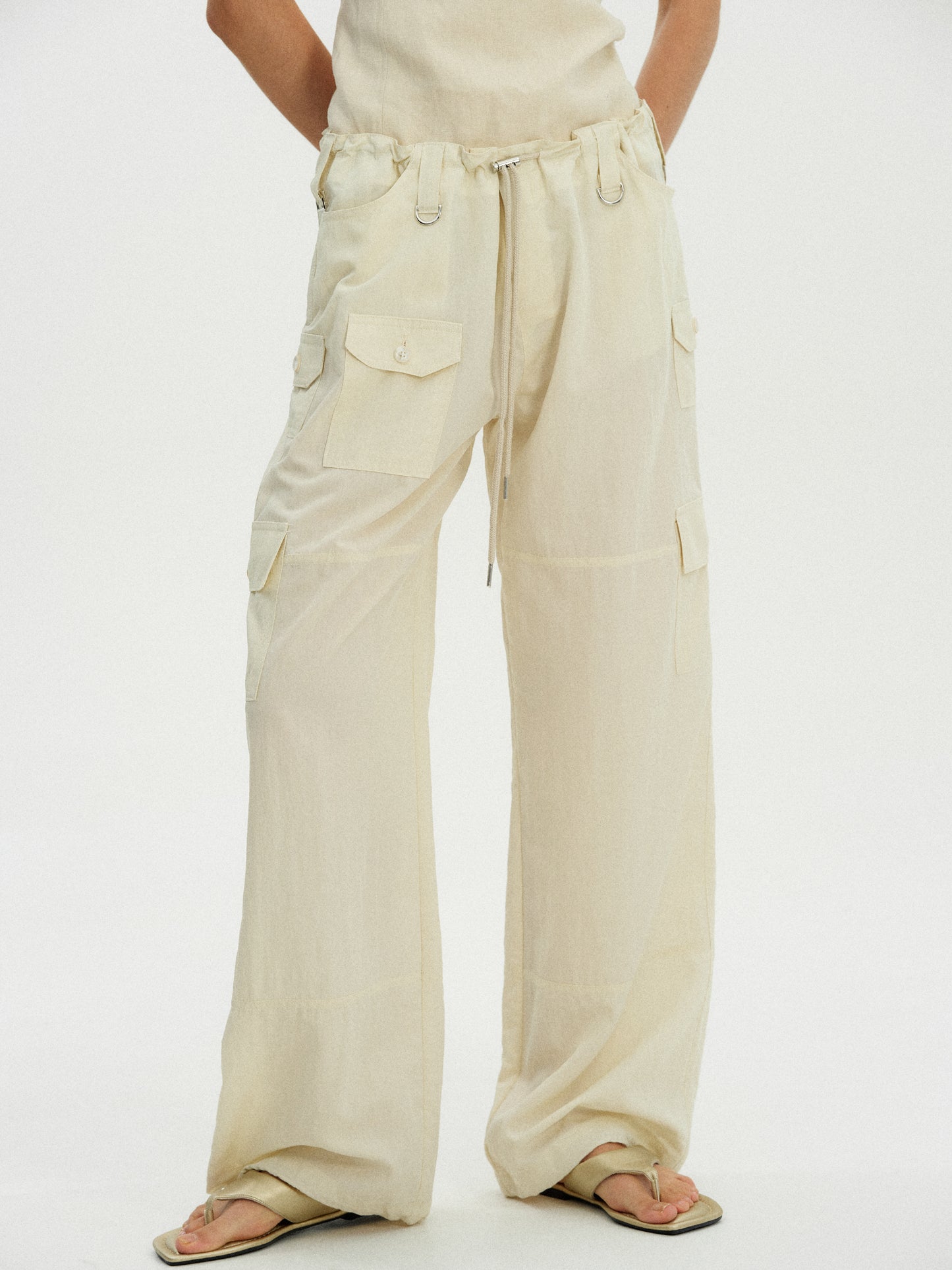 Parachute Cargo Trousers, Buttermilk
