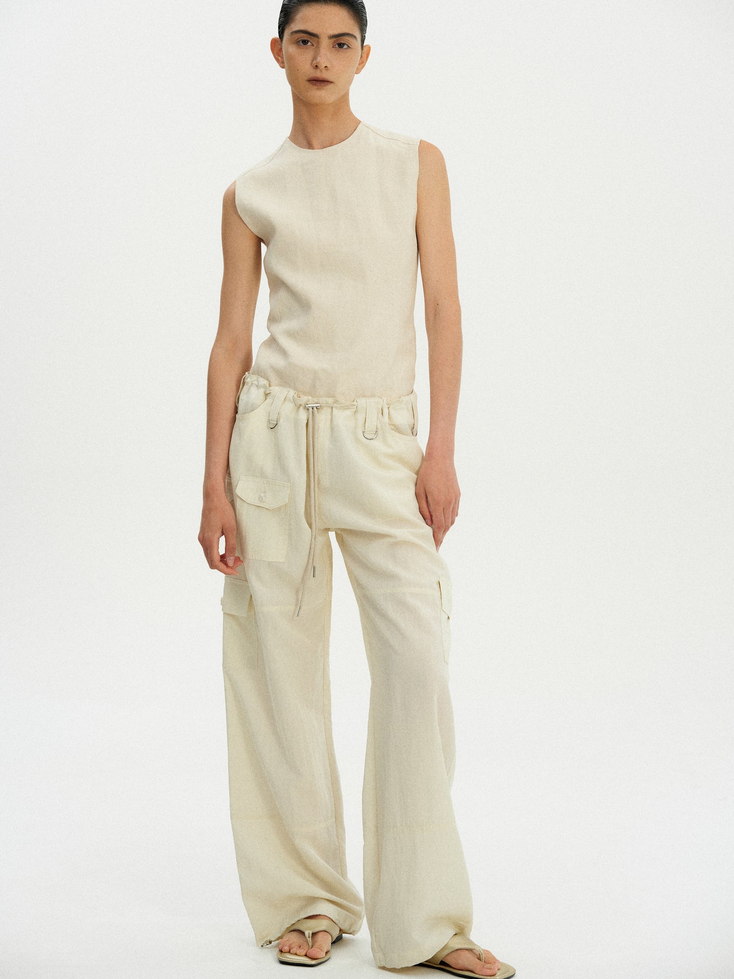 Parachute Cargo Trousers, Buttermilk