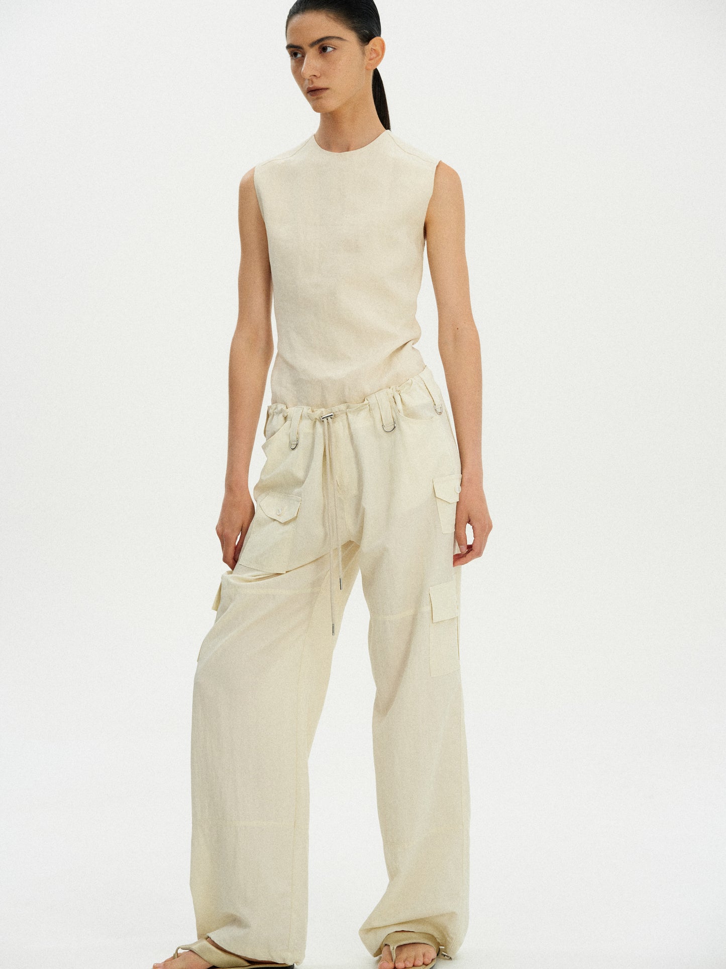 Parachute Cargo Trousers, Buttermilk