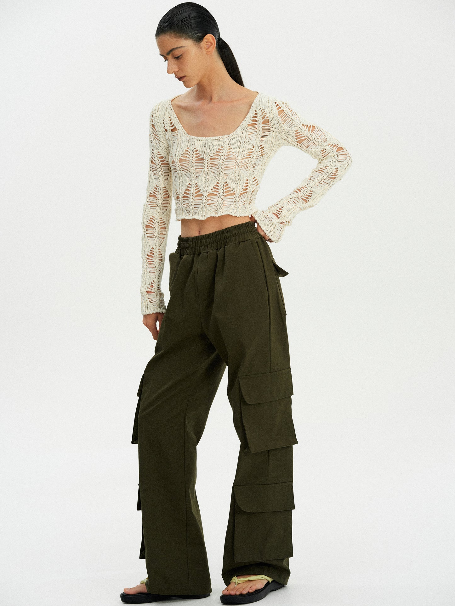 Cargo Work Pants, Olive