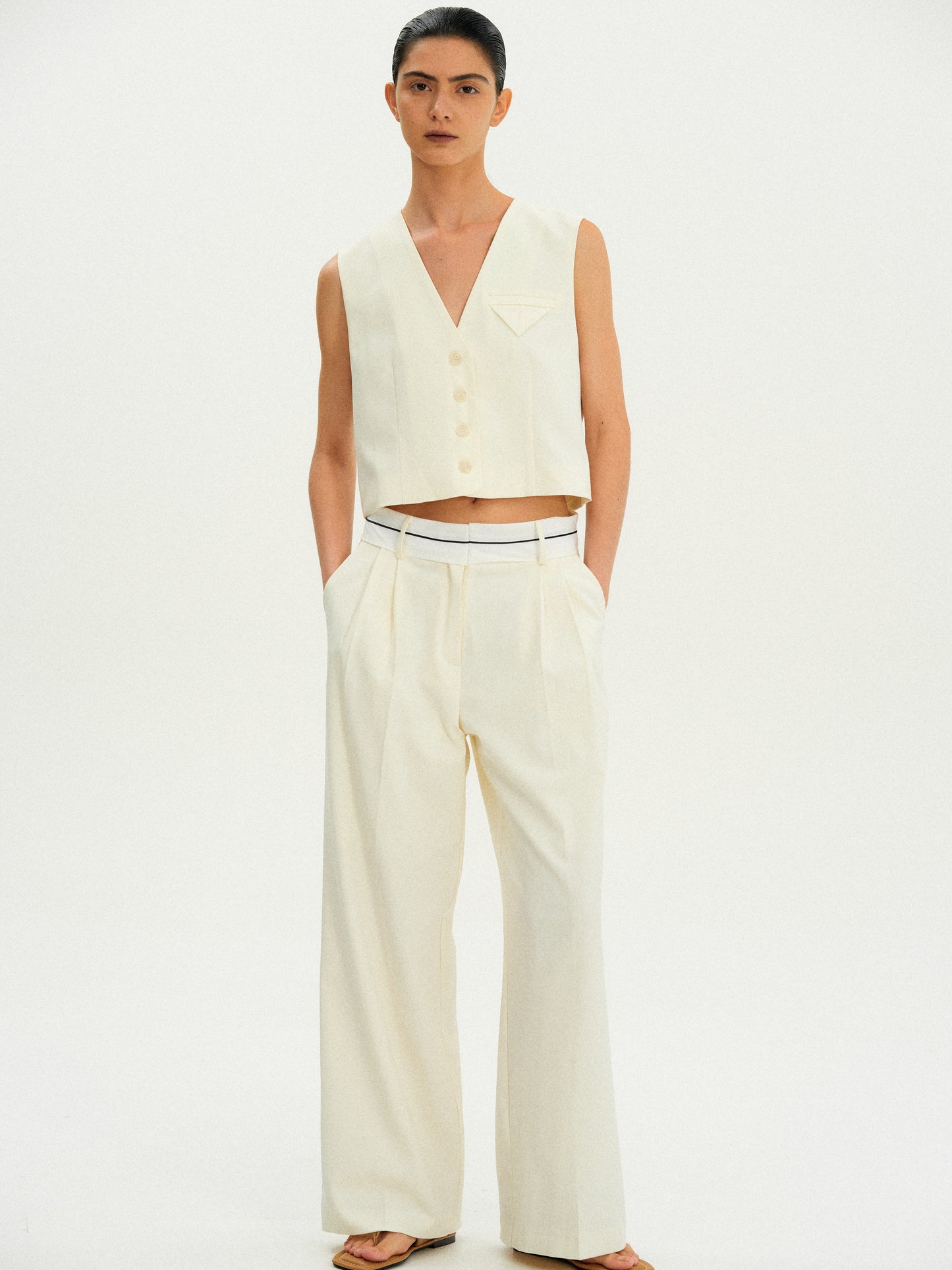 Reversed Suit Trousers, Seashell
