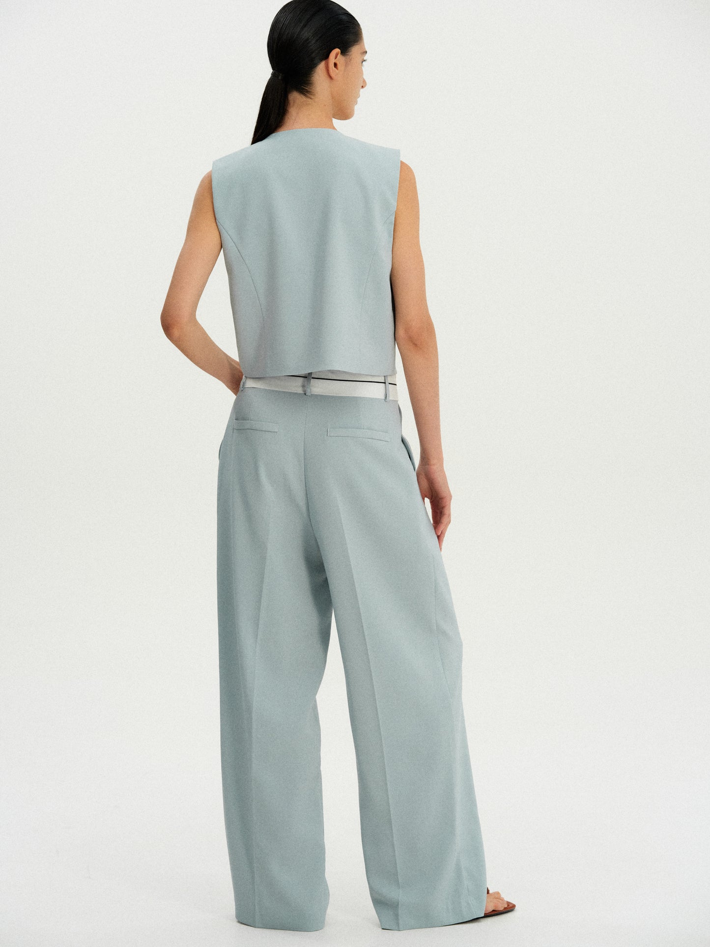Reversed Suit Trousers, Seafoam
