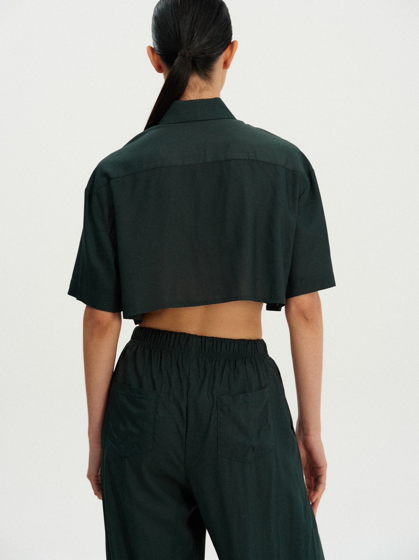 Cropped Rayon Shirt, Sacramento
