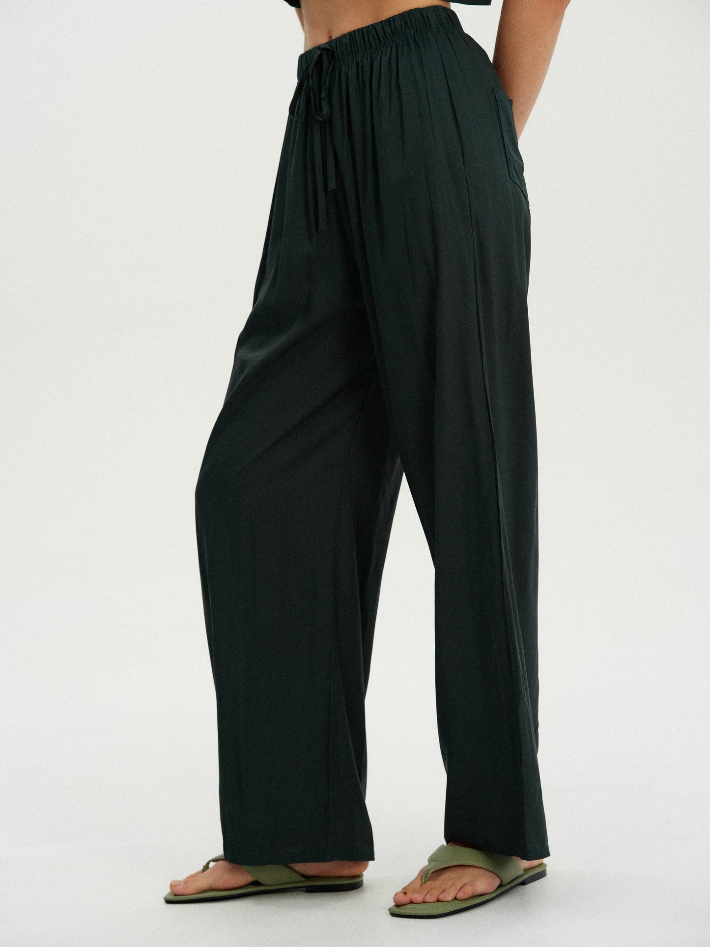 Drawstring Rayon Pants, Sacramento
