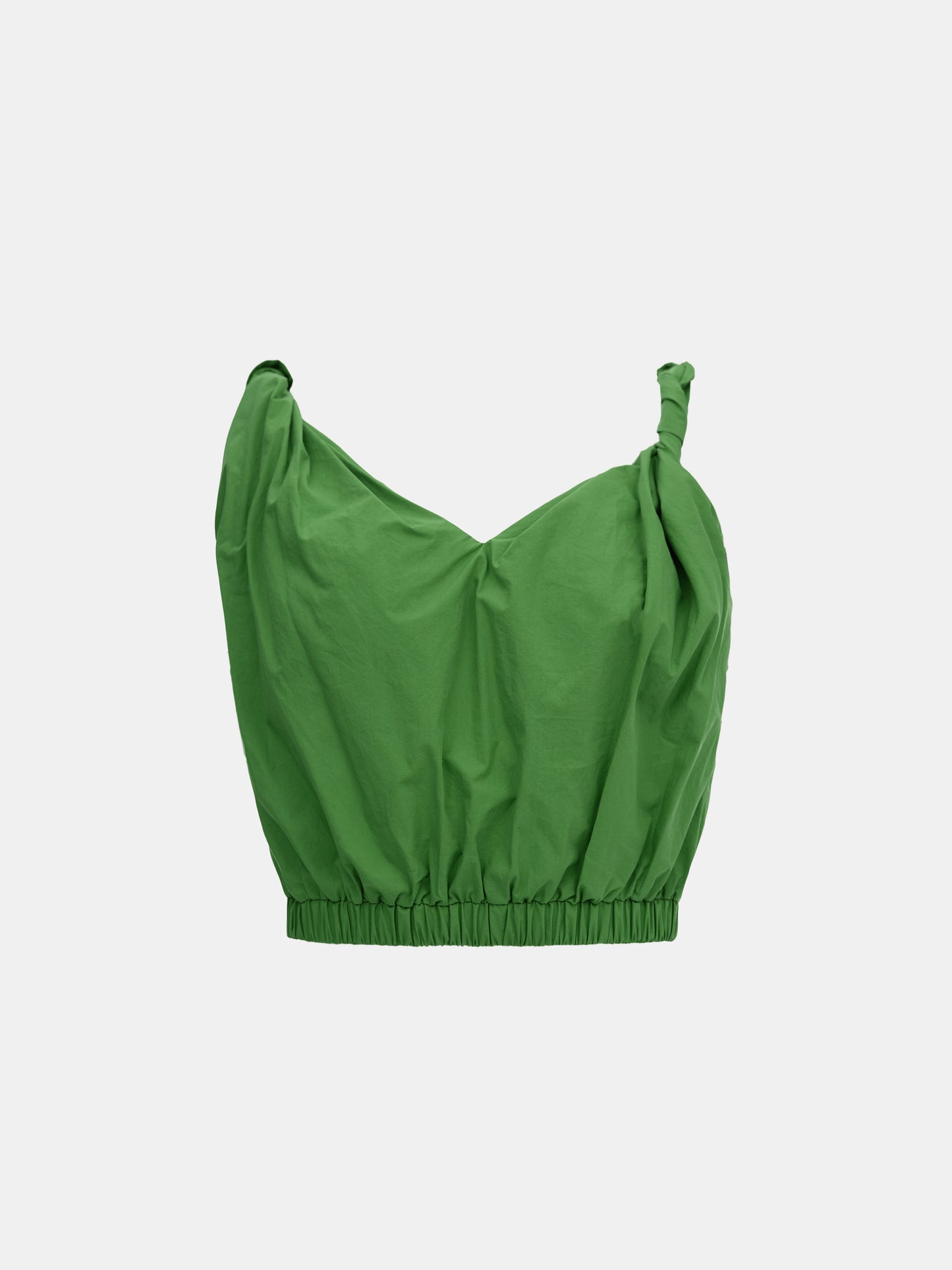 Gathered Cotton Camisole, Kelly Green