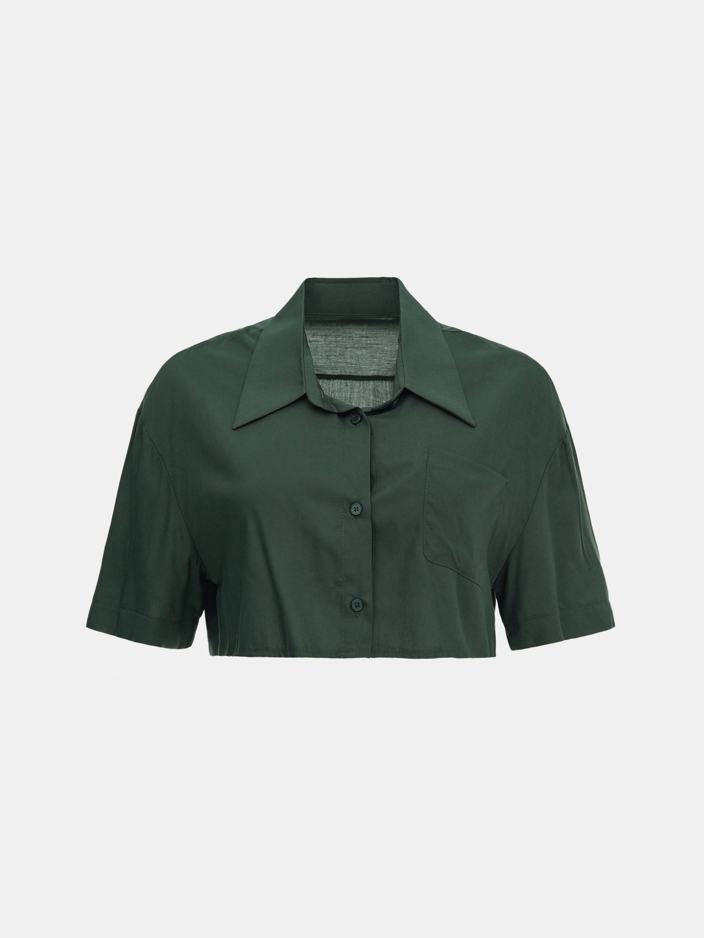 Cropped Rayon Shirt, Sacramento