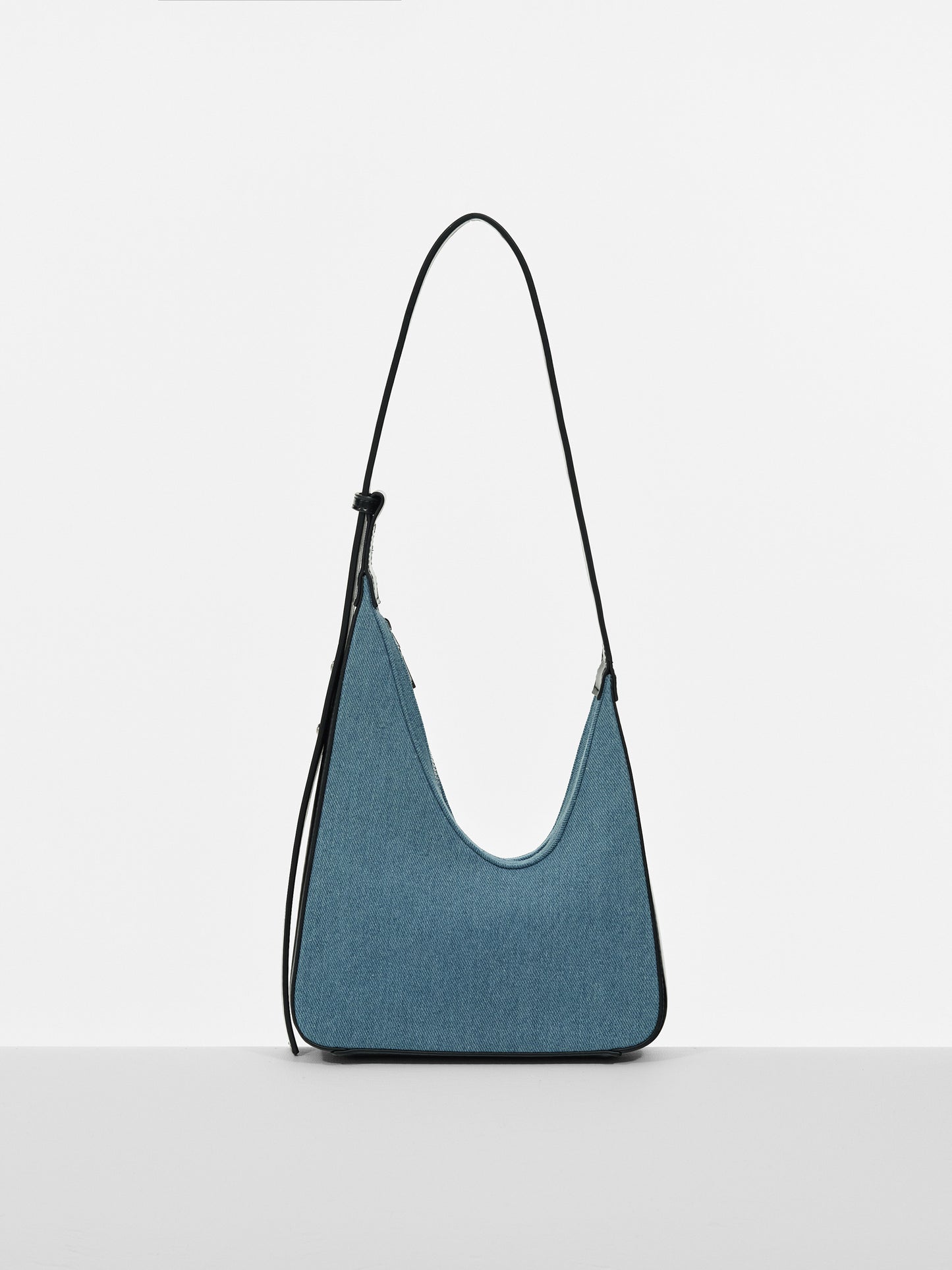 Asymmetric Shoulder Bag, Denim