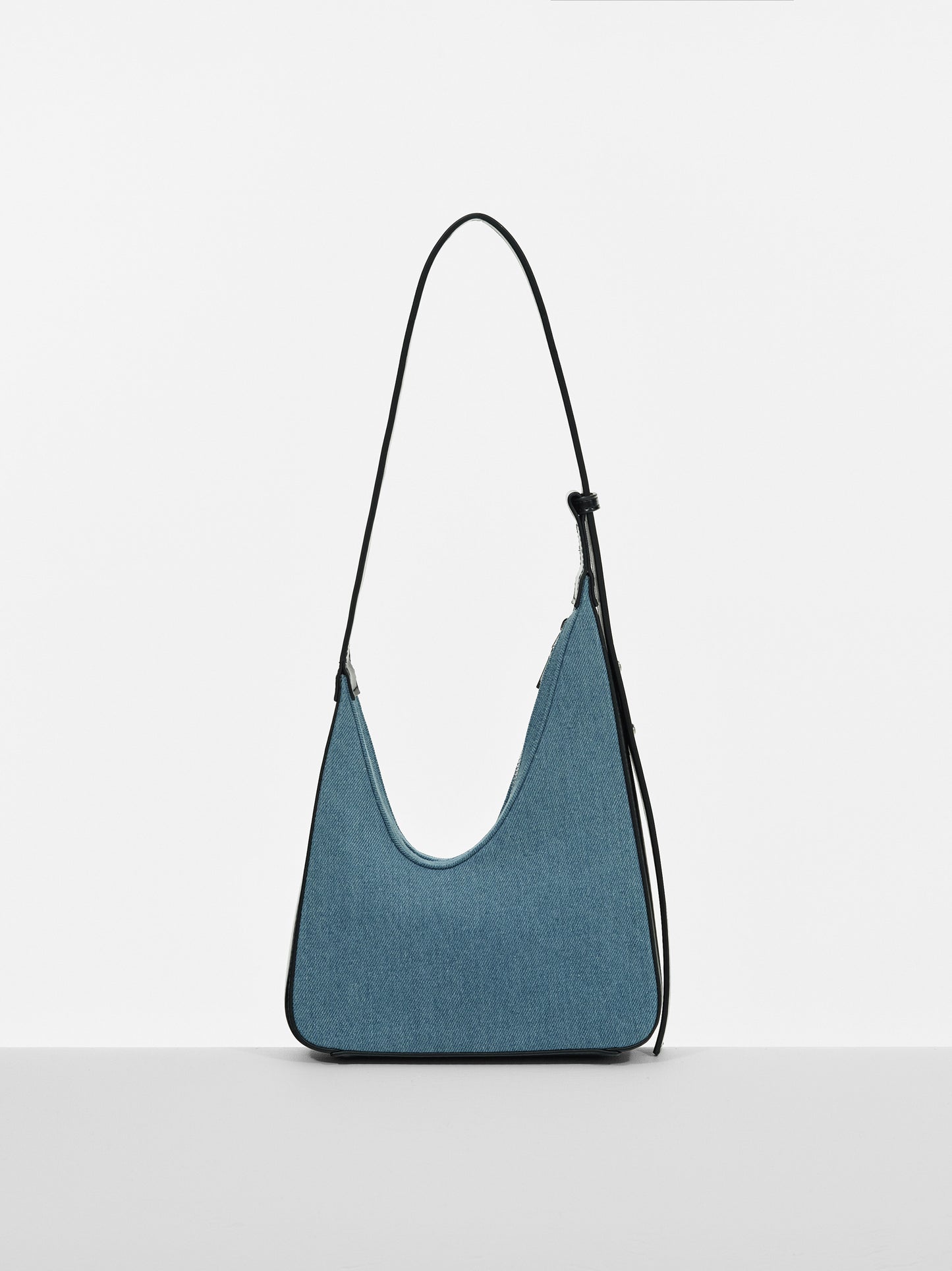 Asymmetric Shoulder Bag, Denim