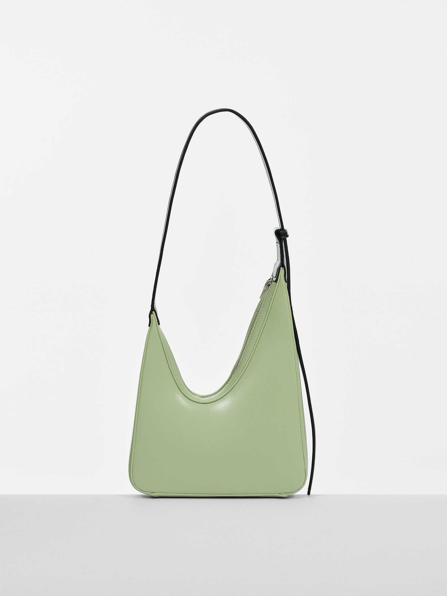 Asymmetric Shoulder Bag, Pistachio