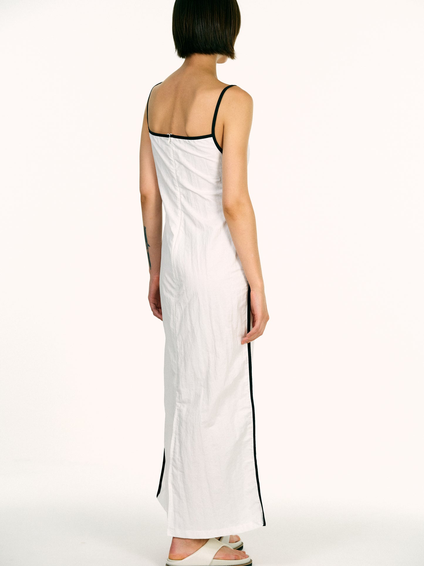 Heart Contour Dress, White