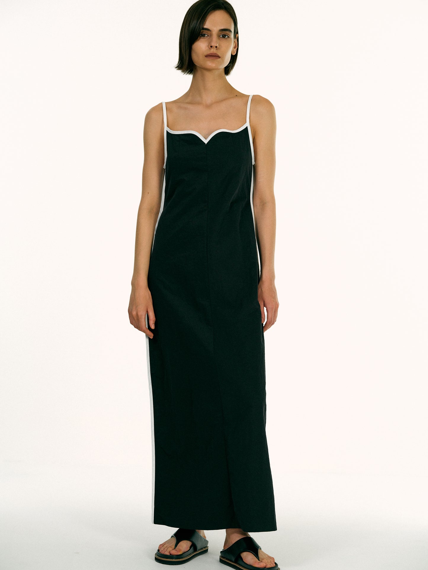 Heart Contour Dress, Black