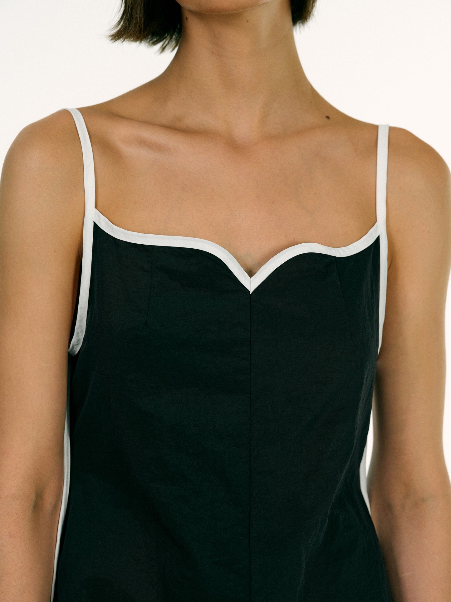 Heart Contour Dress, Black