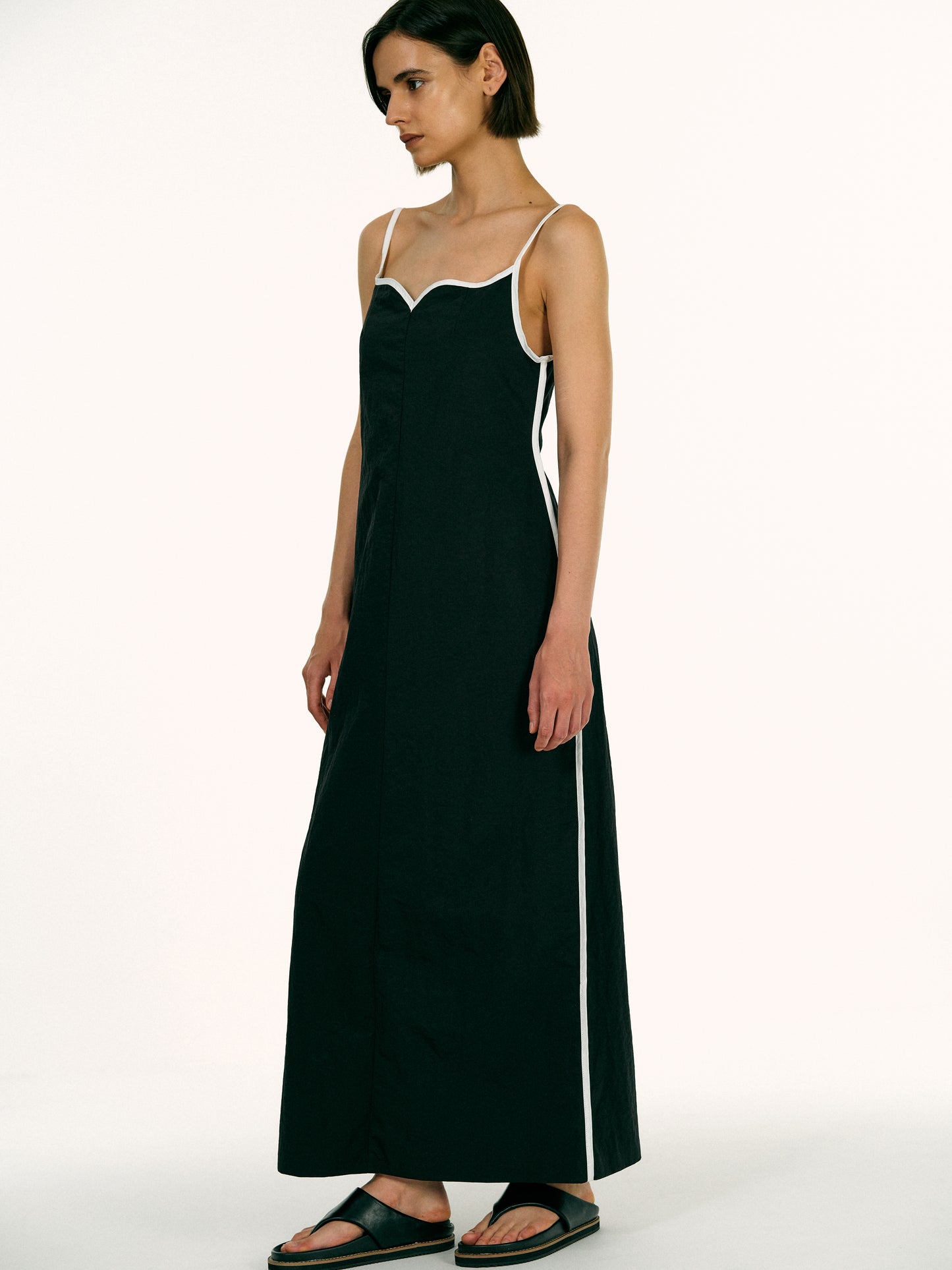 Heart Contour Dress, Black