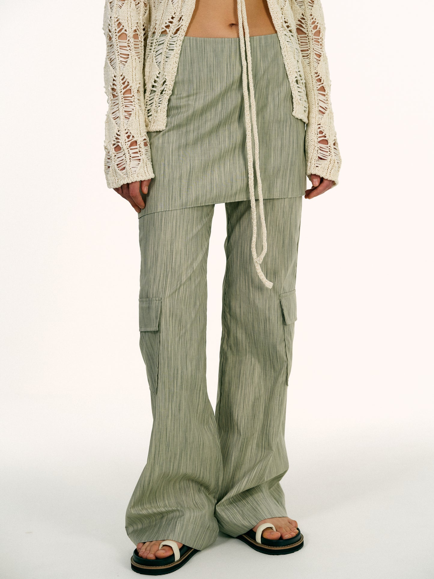 Layered Work Pants, Green