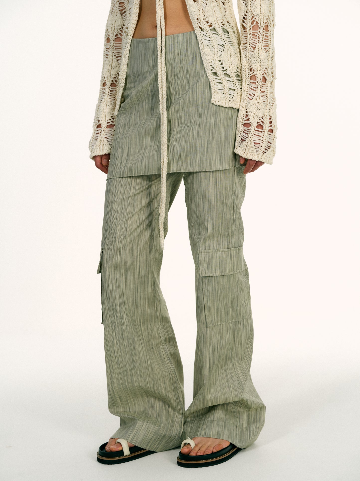Layered Work Pants, Green