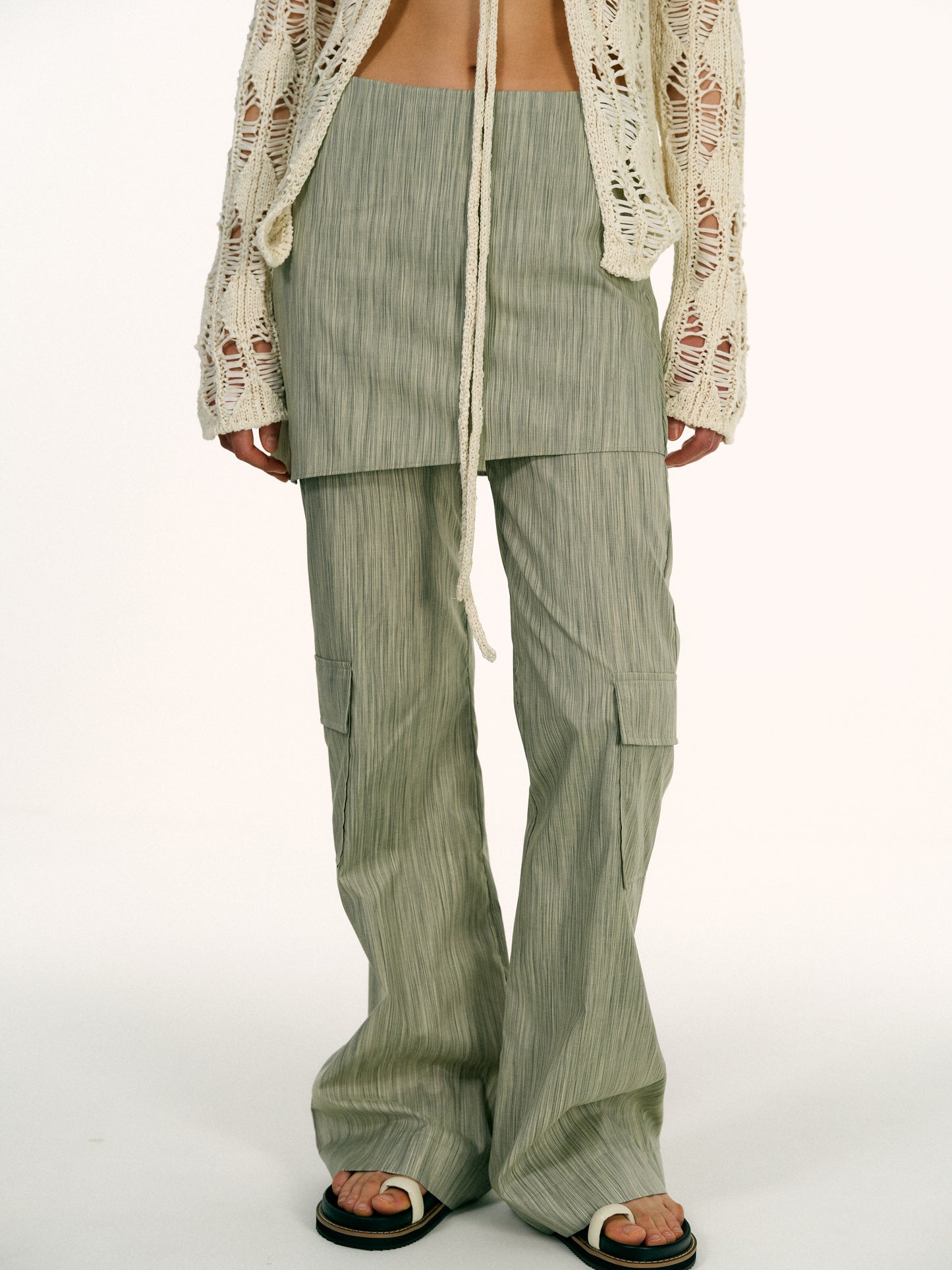 Layered Work Pants, Green