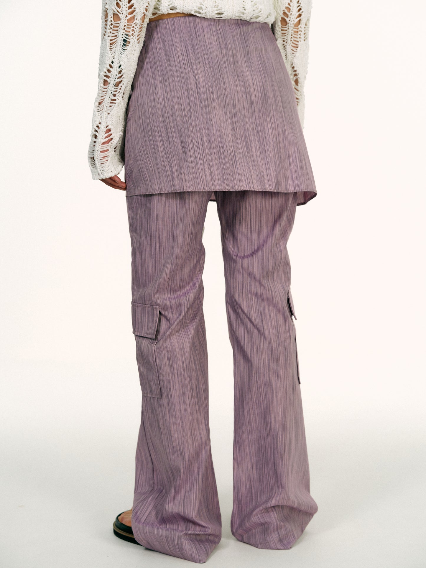 Layered Work Pants, Mauve