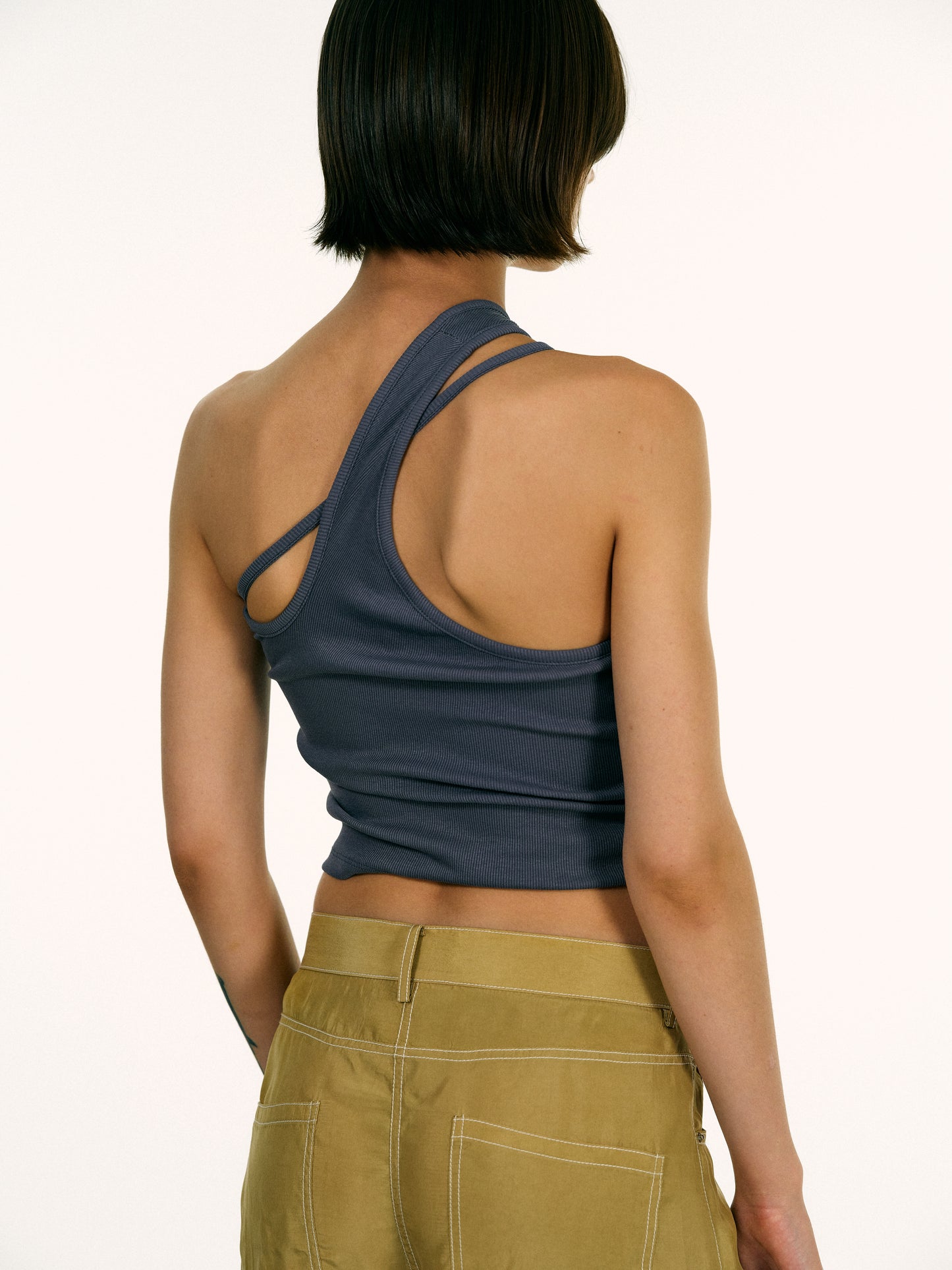 Signature Strap Tank, Blue Spruce