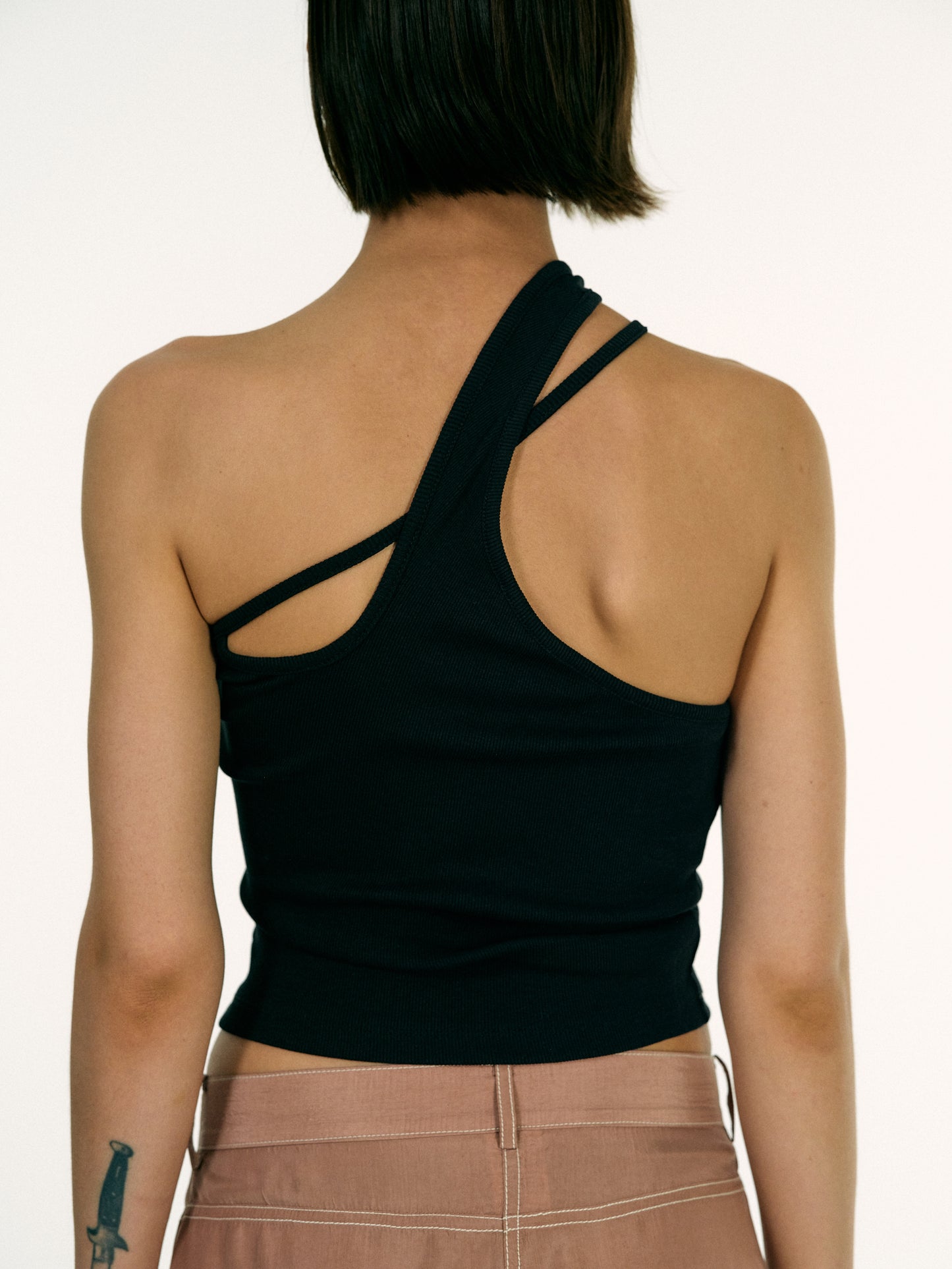 Signature Strap Tank, Black