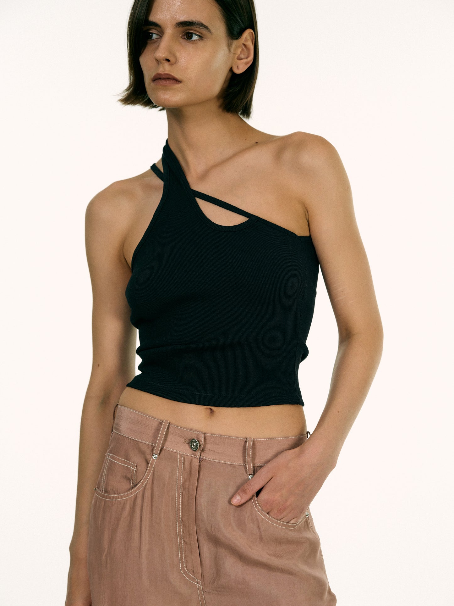 Signature Strap Tank, Black