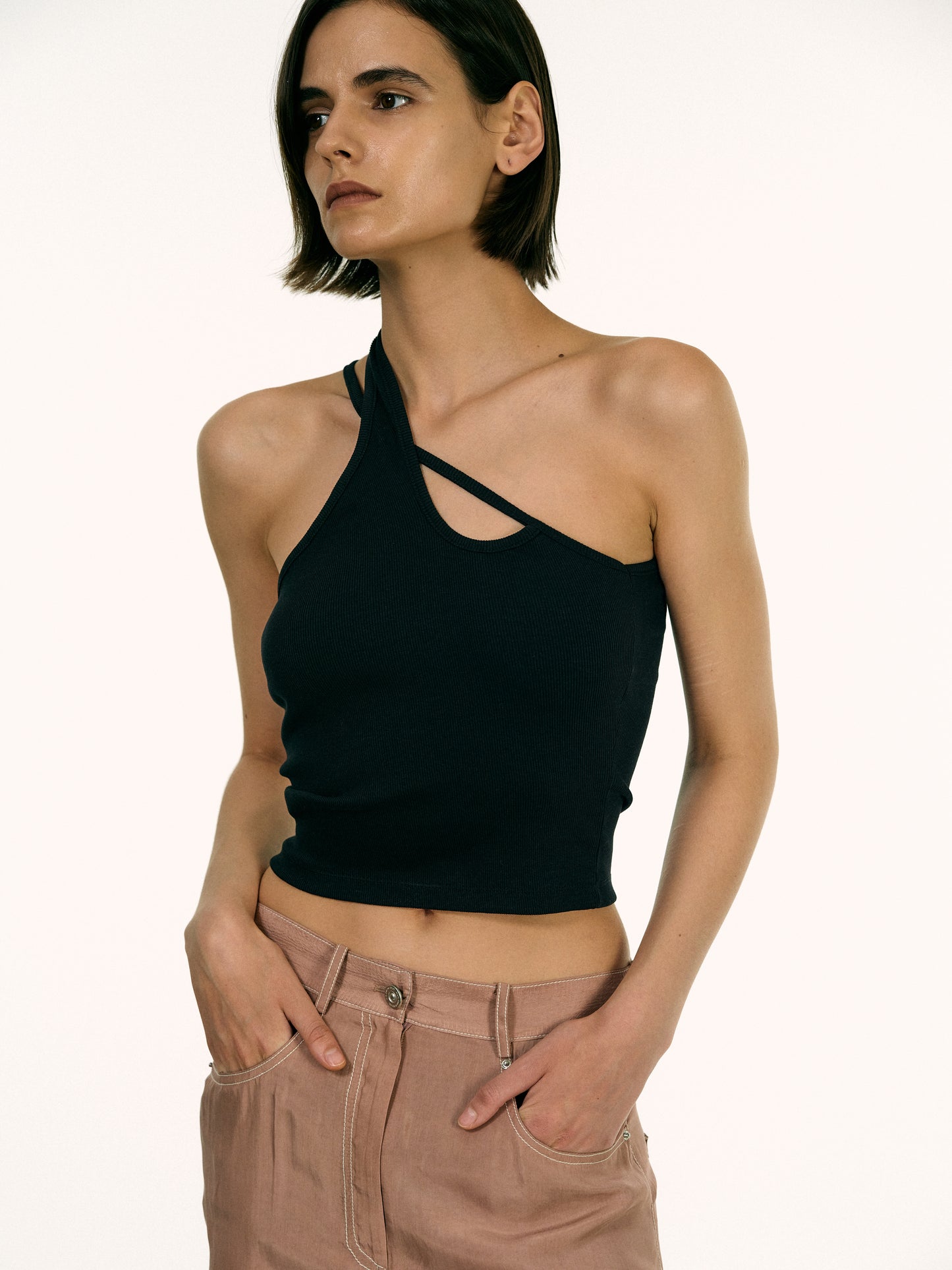 Signature Strap Tank, Black