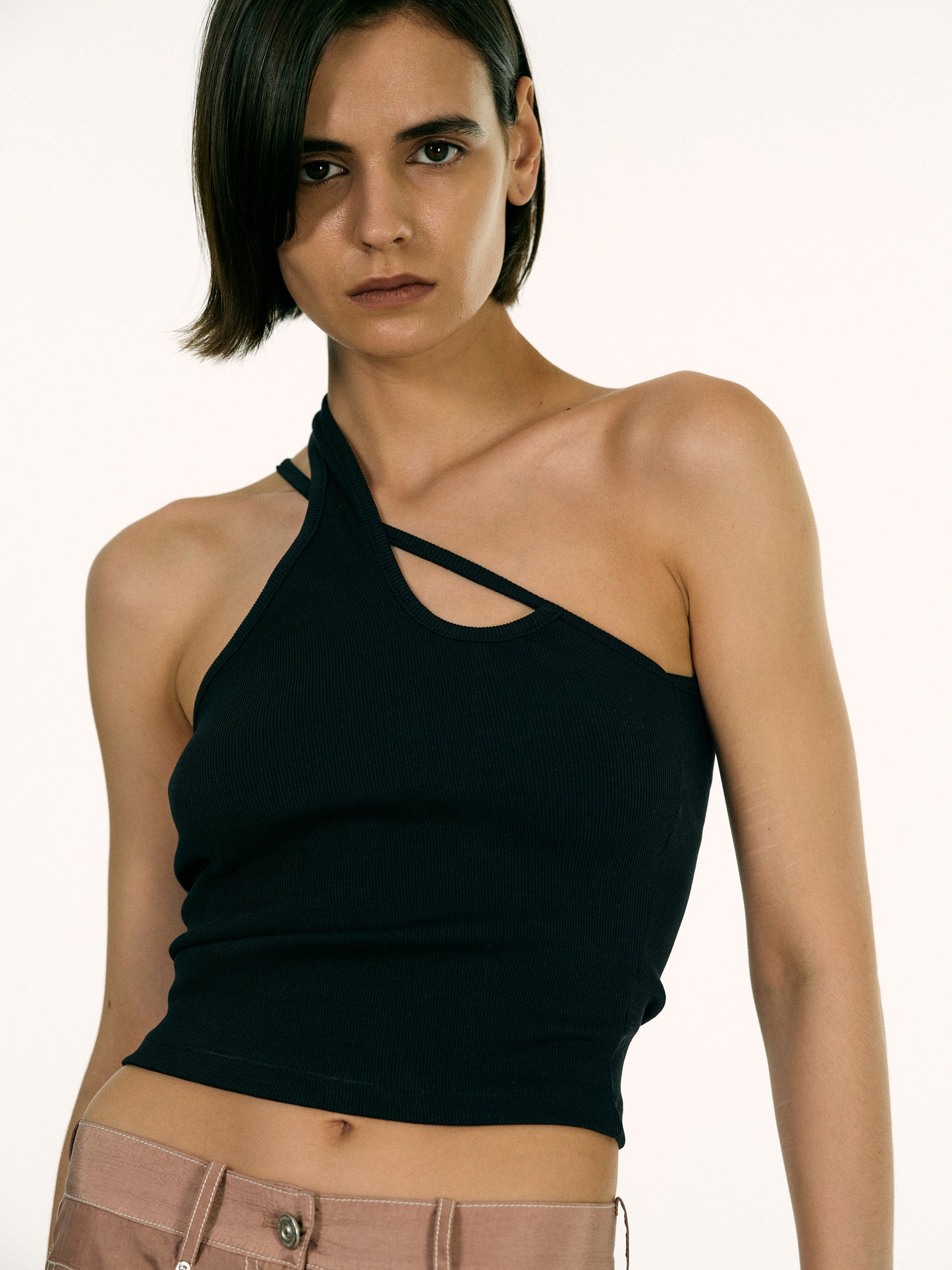 Signature Strap Tank, Black