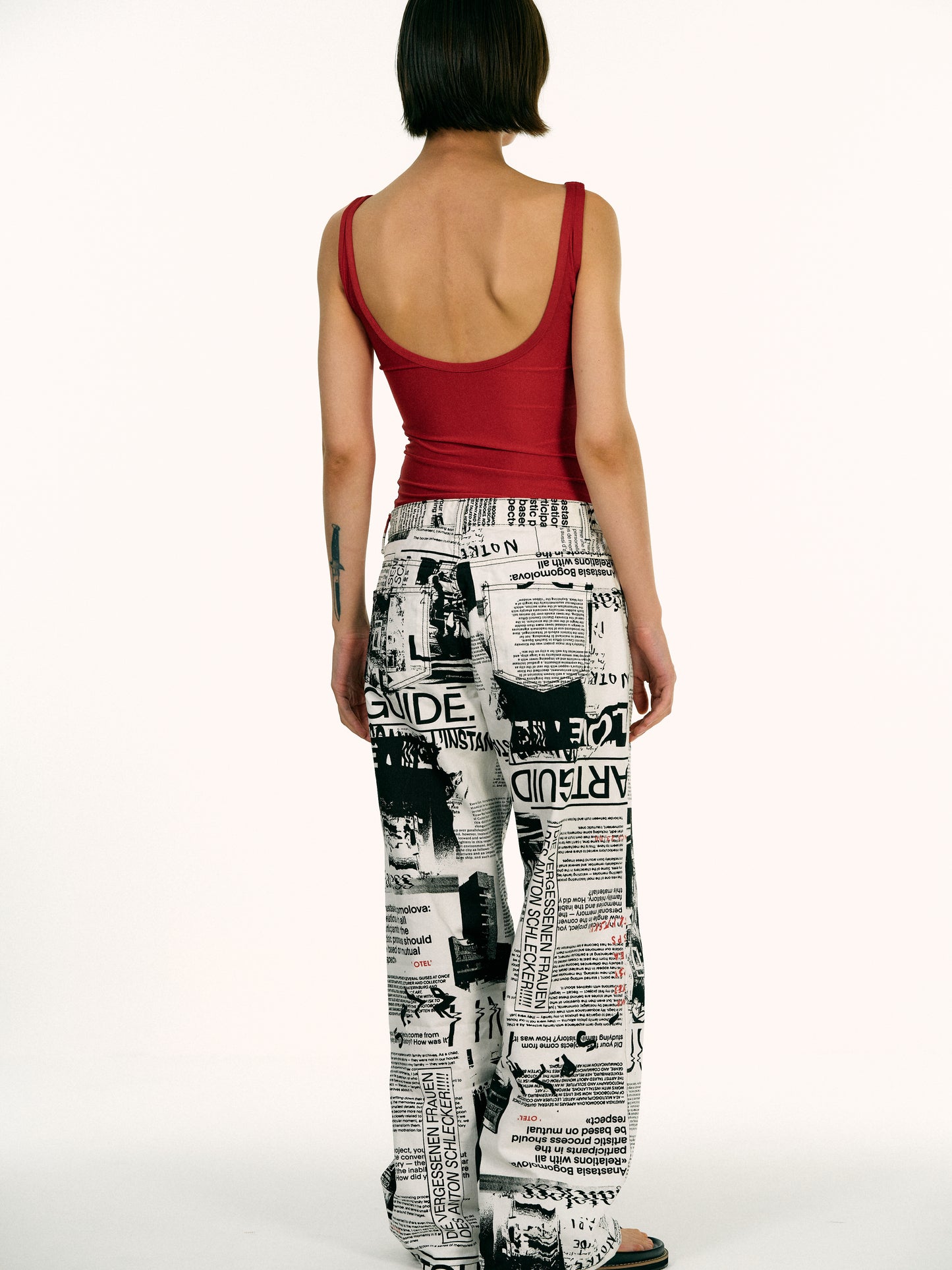 Olympics Graphic Singlet, Red Sheen