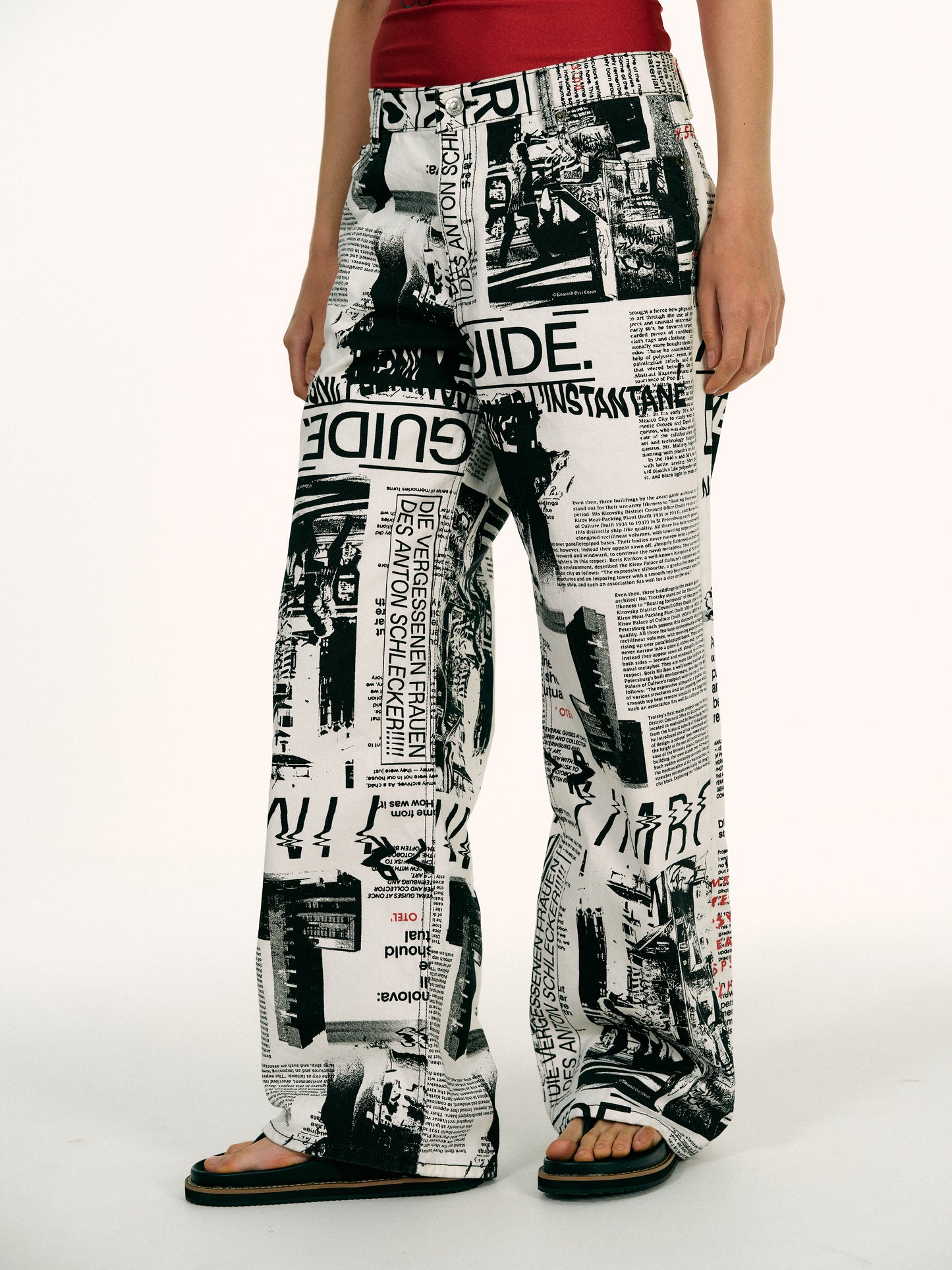 Newspaper Jeans, White