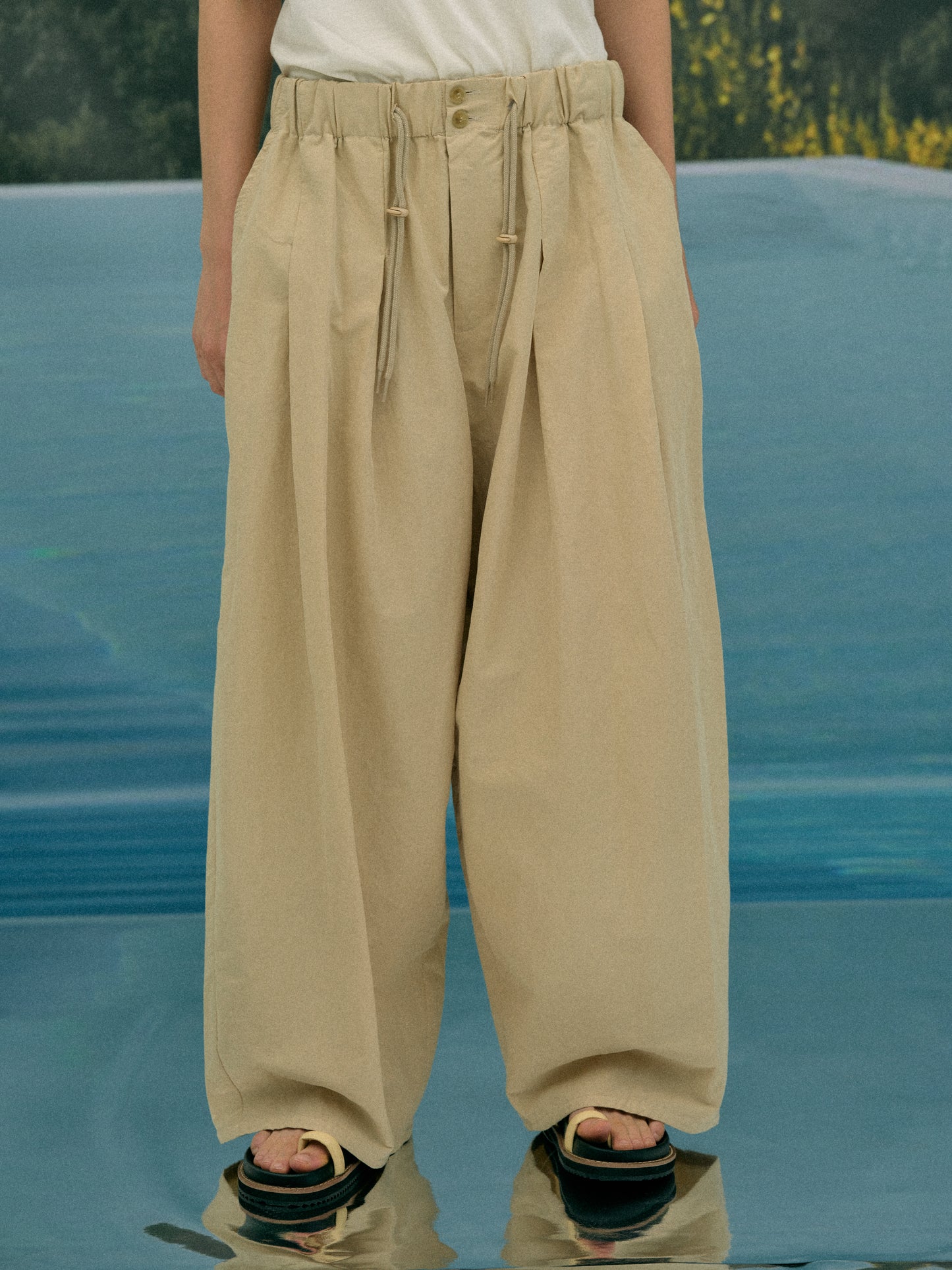 Wide Balloon Pants, Sand