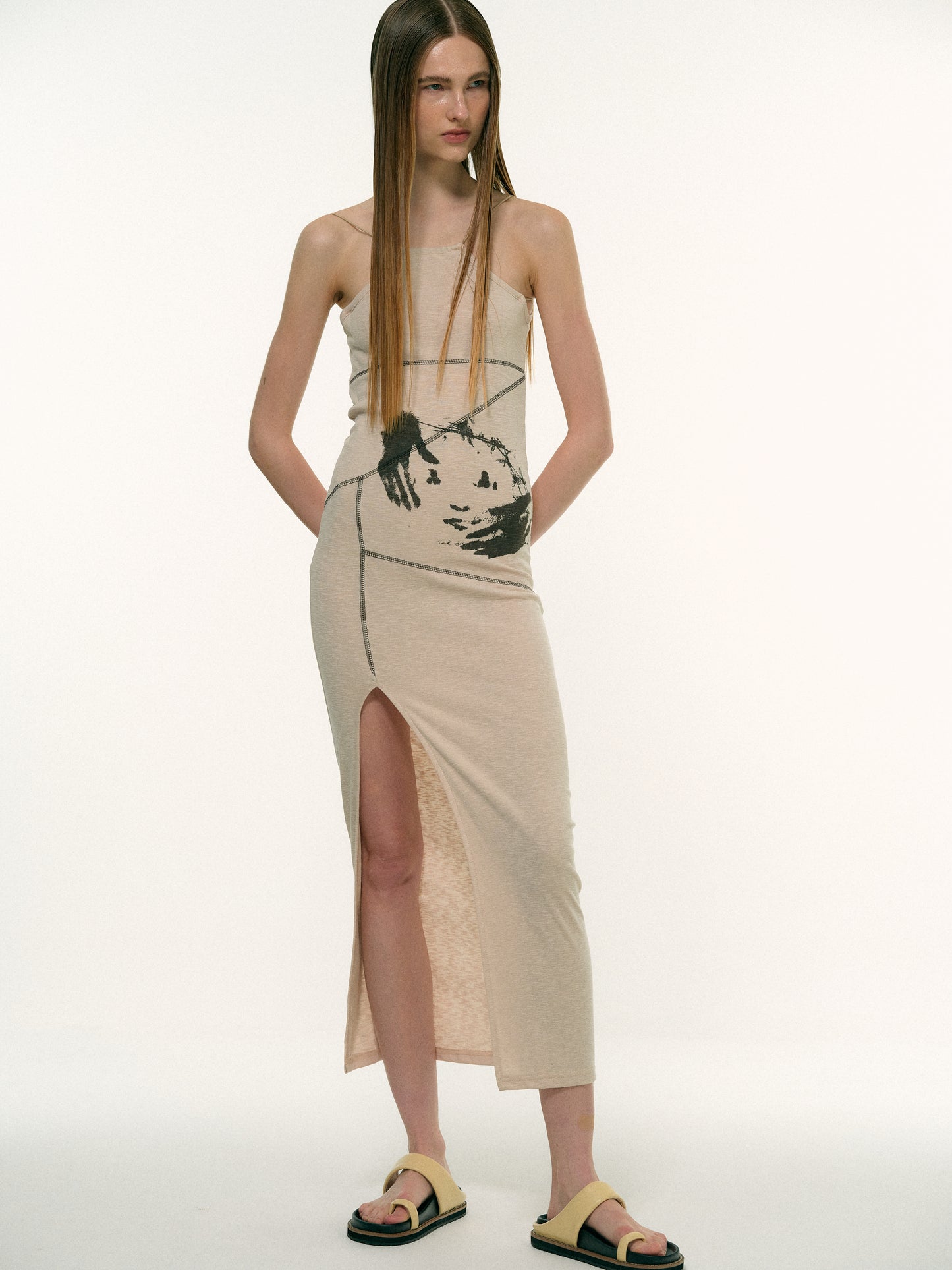 Slashed Body Dress, Nature