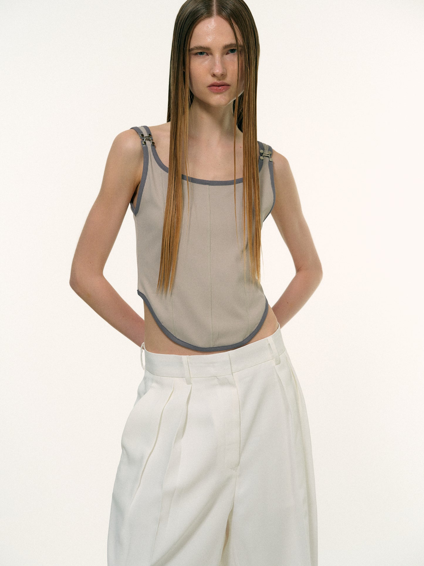 Hook Eye Crop Top, Paloma