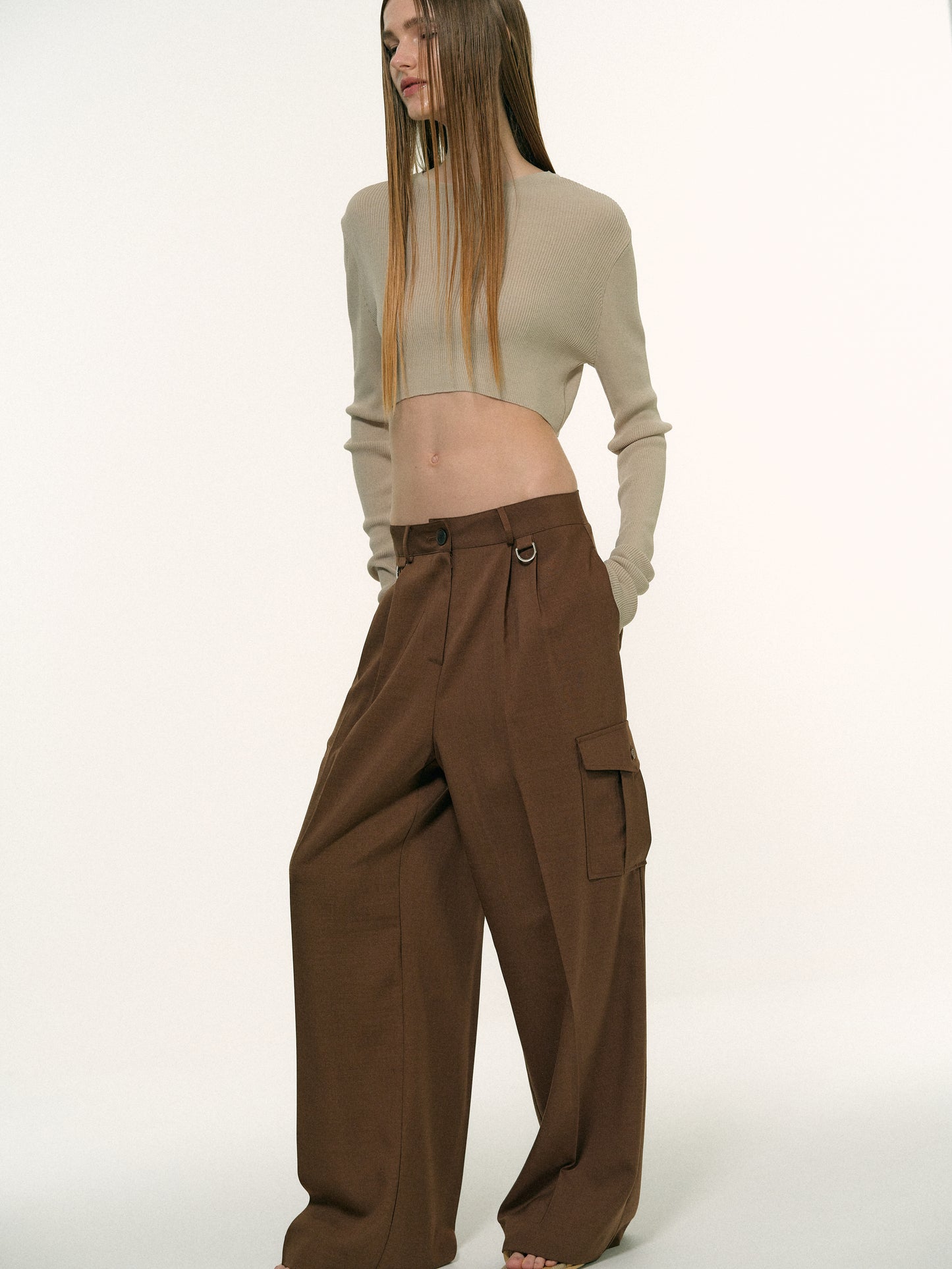 Utility Work Pants, Brown