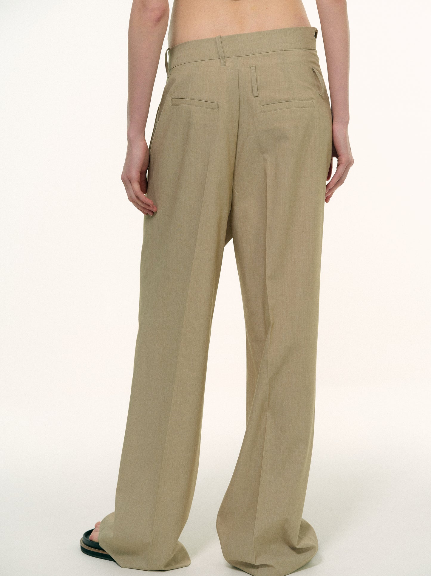 Foldover Suit Trousers, Wheat