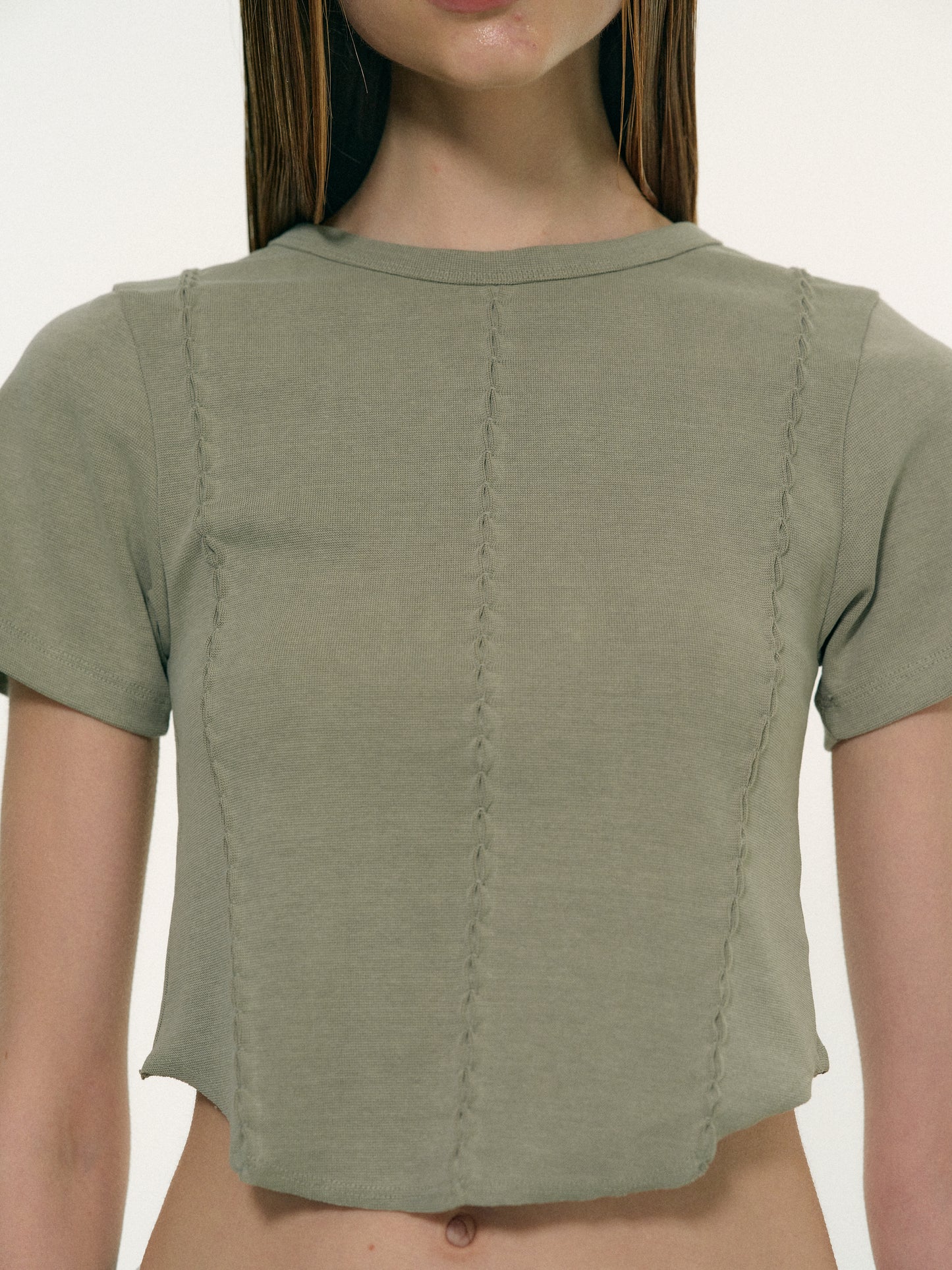 Inverse Stitch Baby T-shirt, Sage